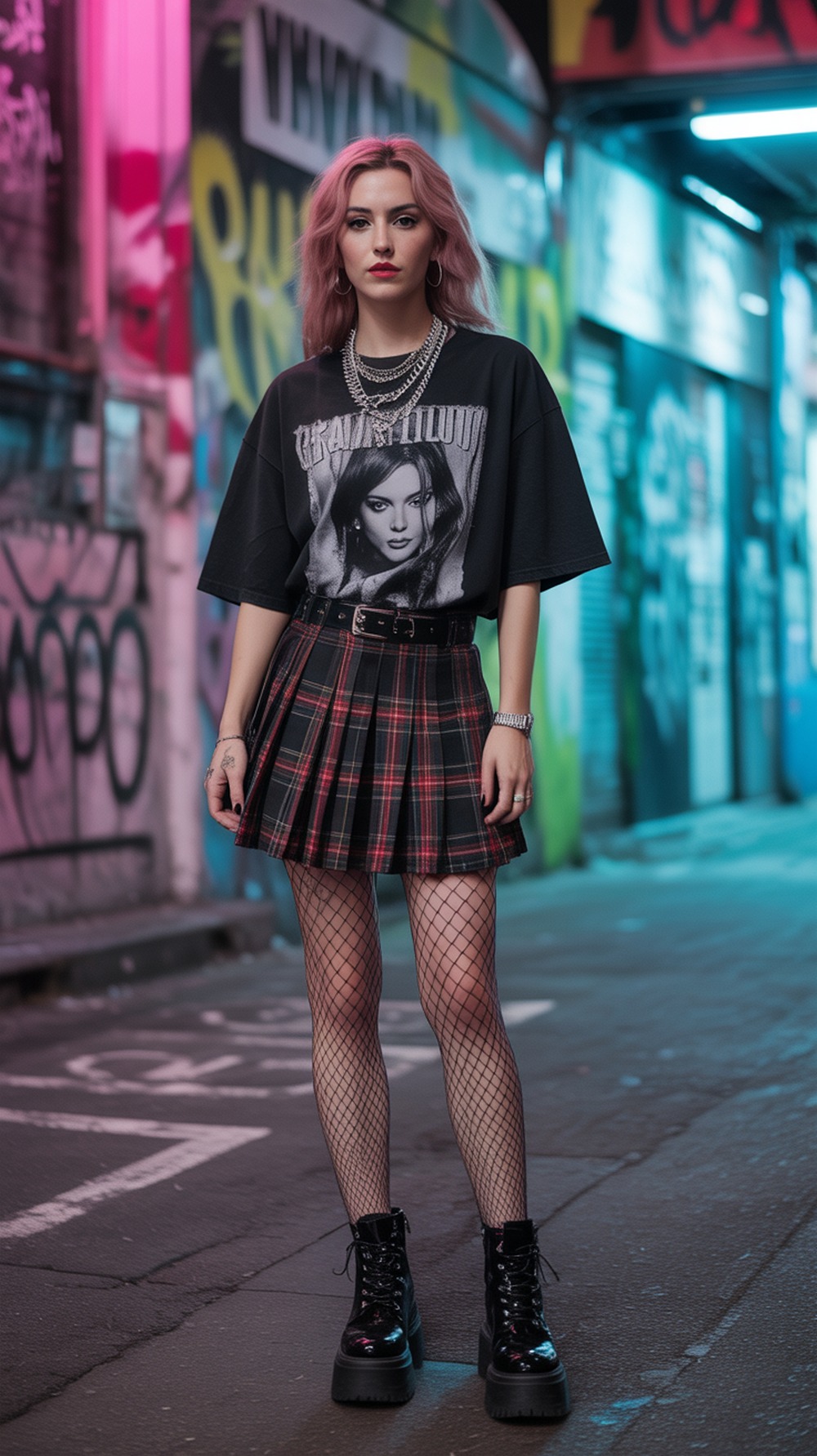 E Girl Aura Look with Statement Chains