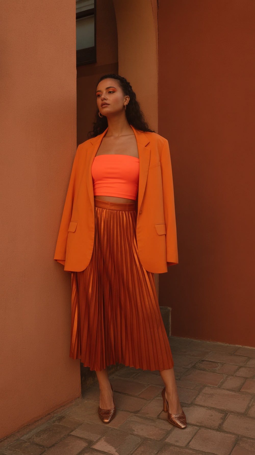 Flame Aura in Bright Orange Layers