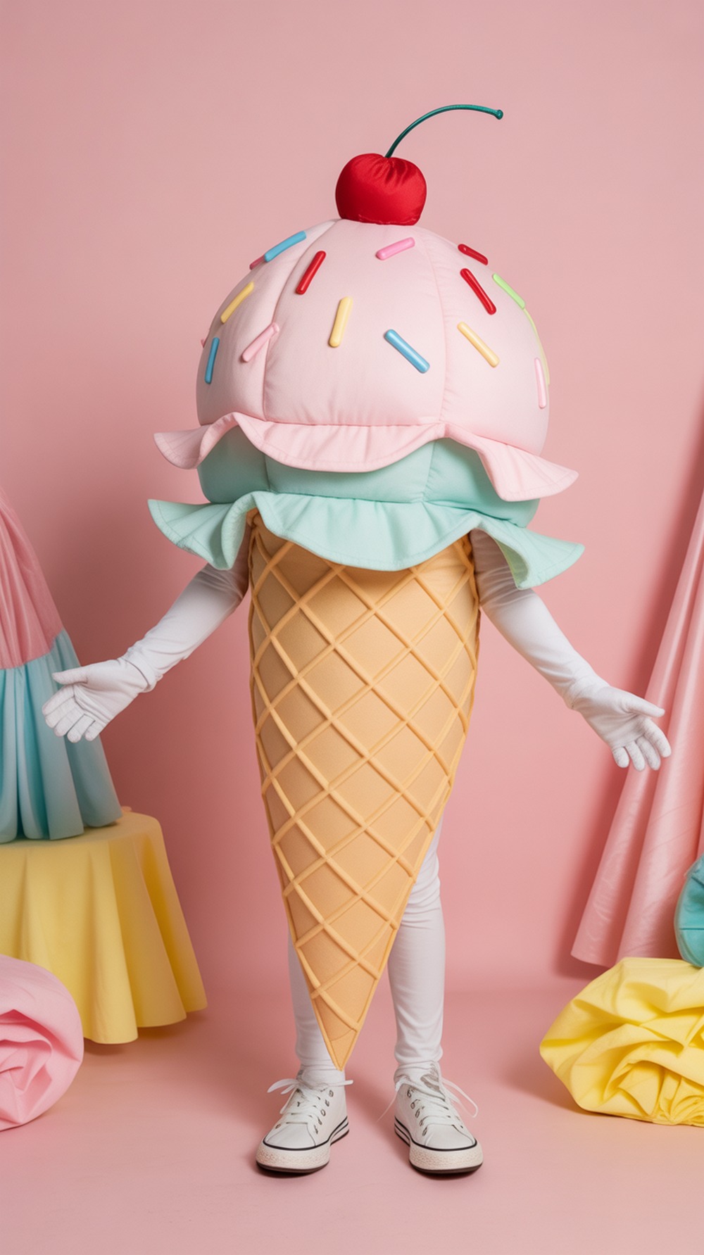 Ice Cream and Cone Halloween Costume