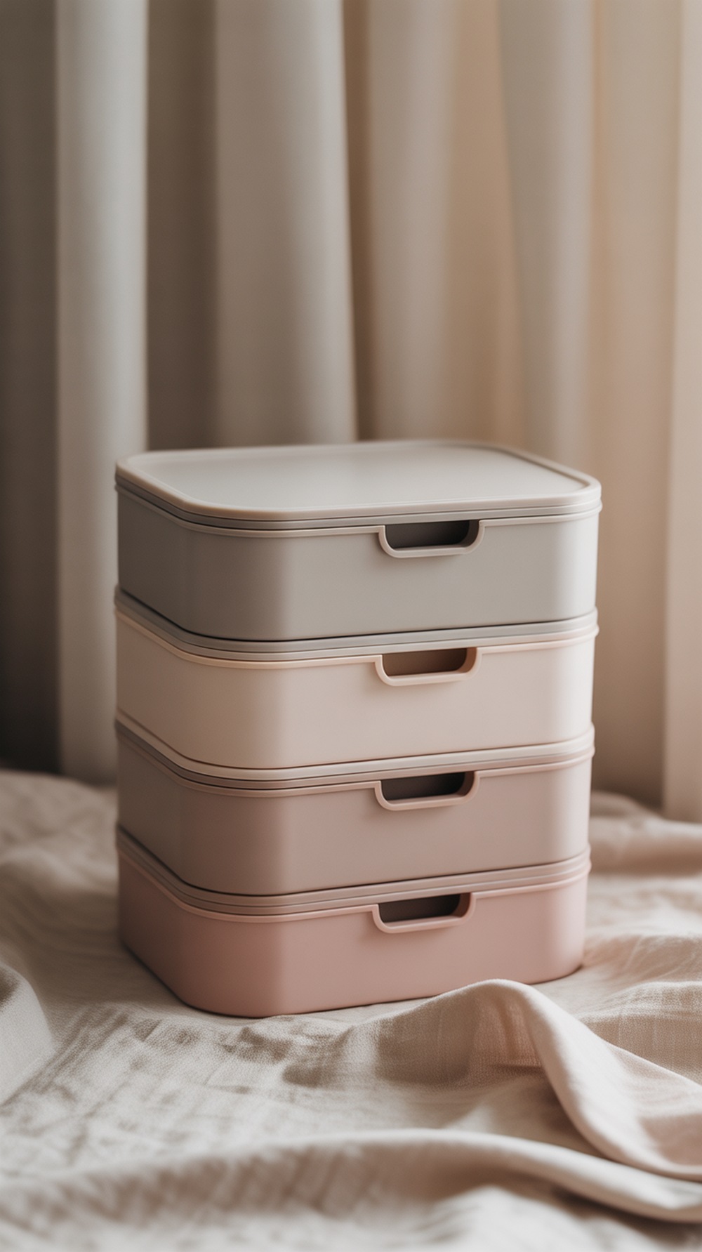 Japanese Bento Inspired Makeup Organizer