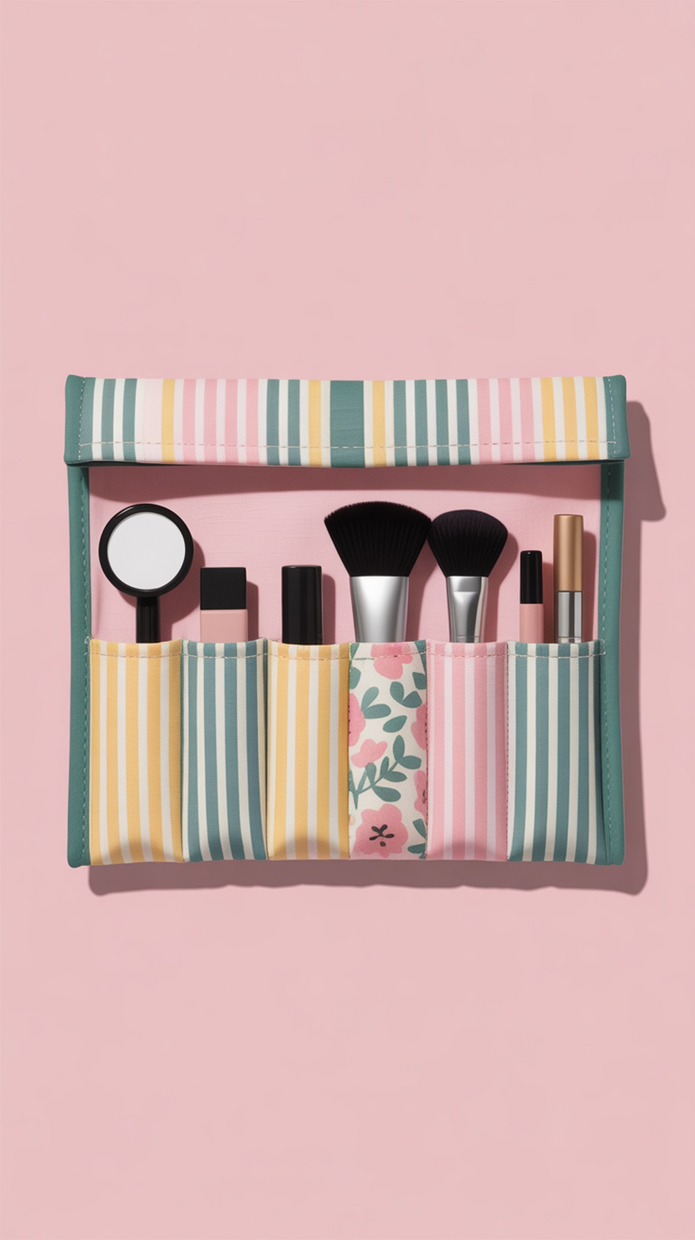 Mini Roll Up Makeup Organizer
