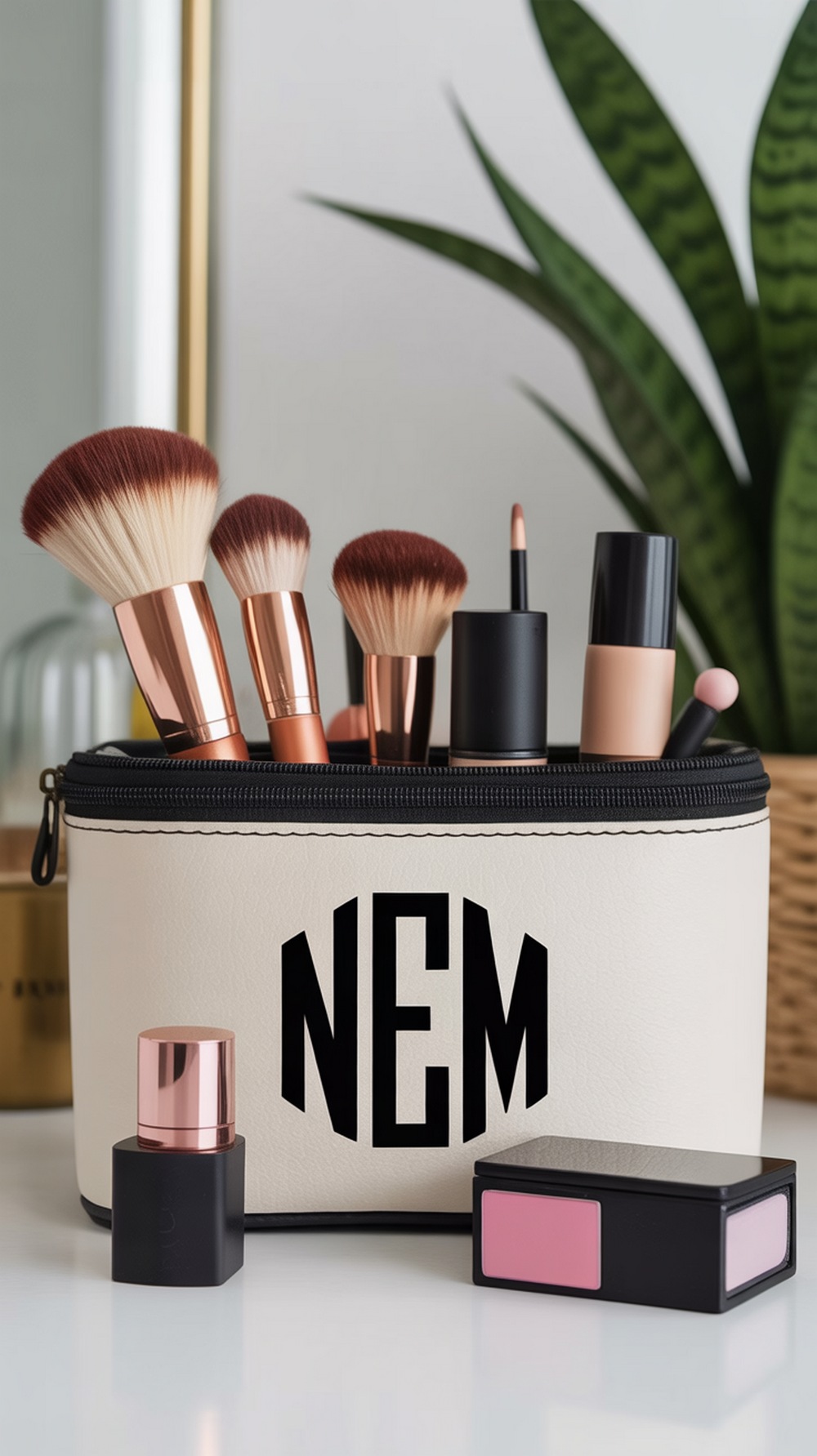 Monogram Custom Makeup Case