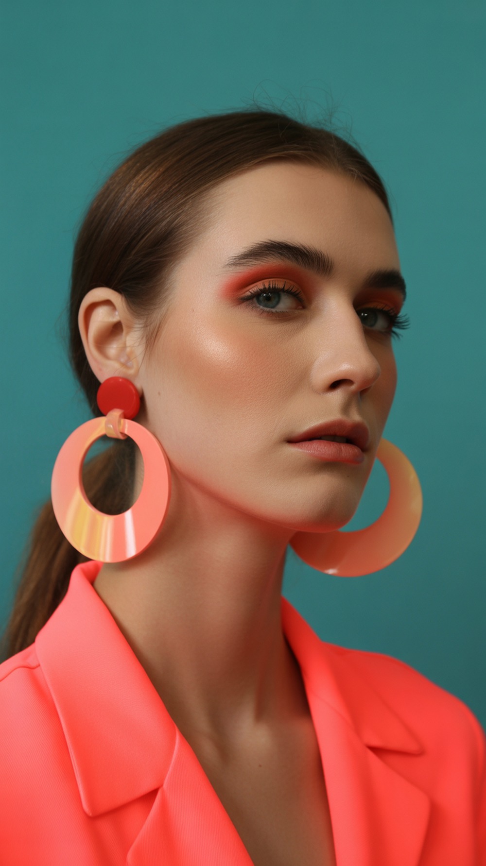 Oversized Circle Acrylic Earrings