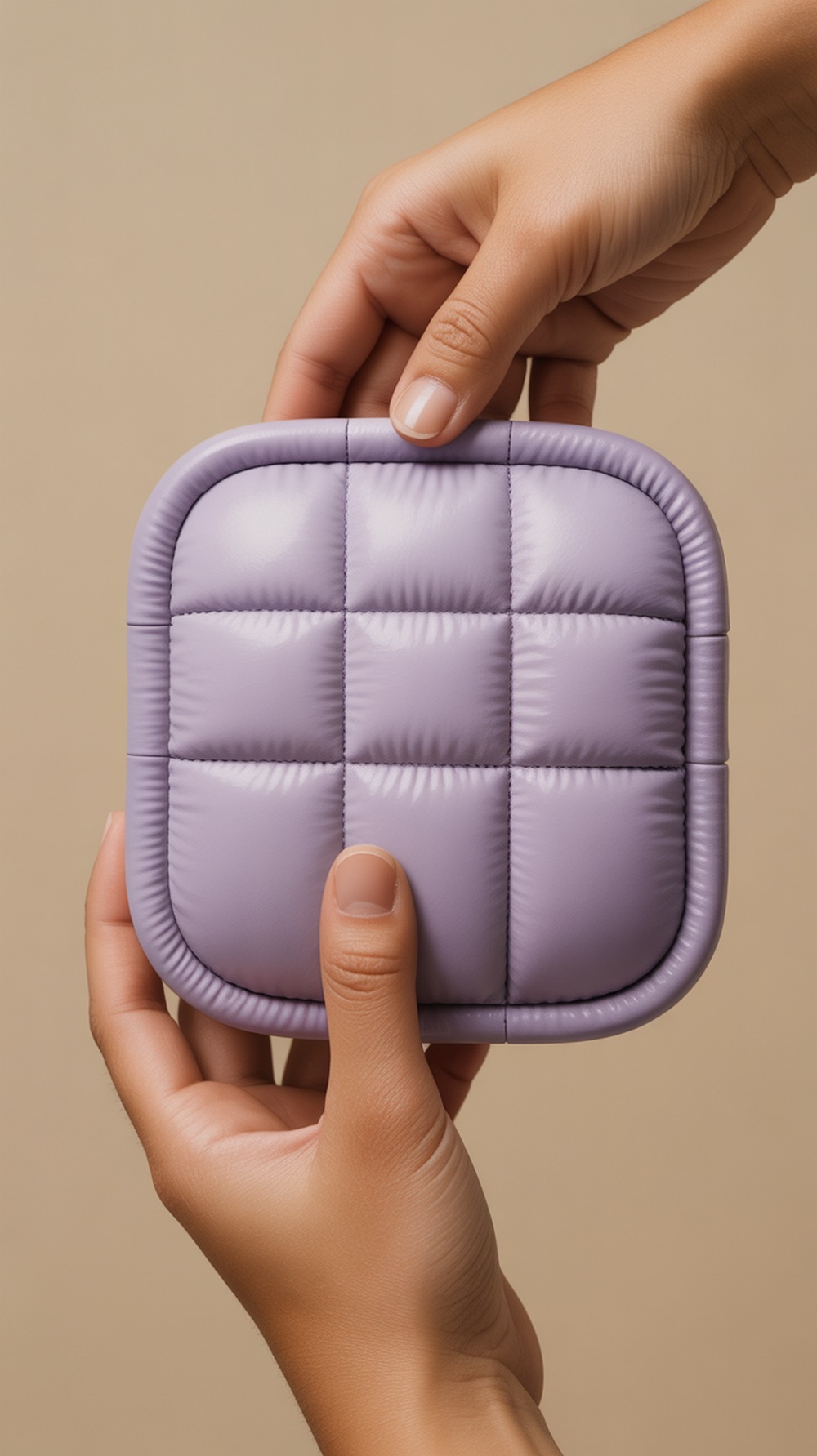 Puffy Square Compact Case