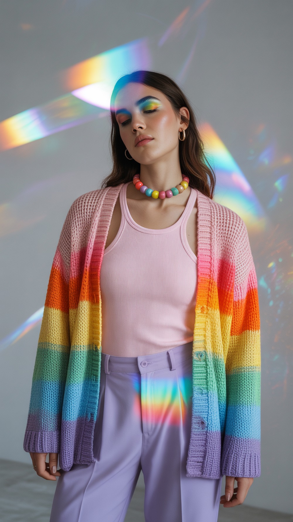 Rainbow Aura Vibe with Layered Hues