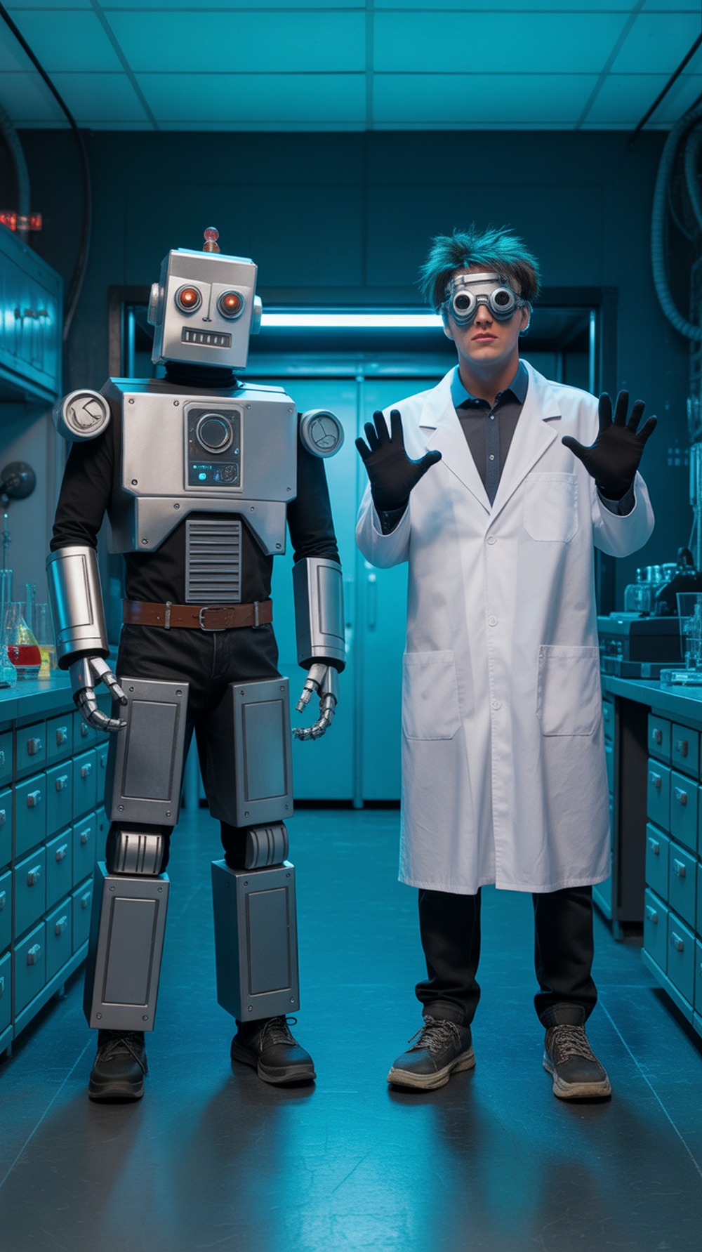 Robot and Scientist Halloween Costume