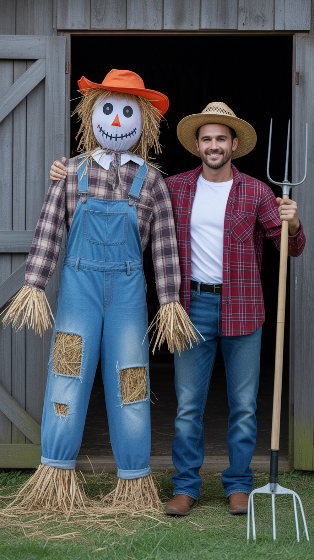 Scarecrow and Farmer Halloween Costume
