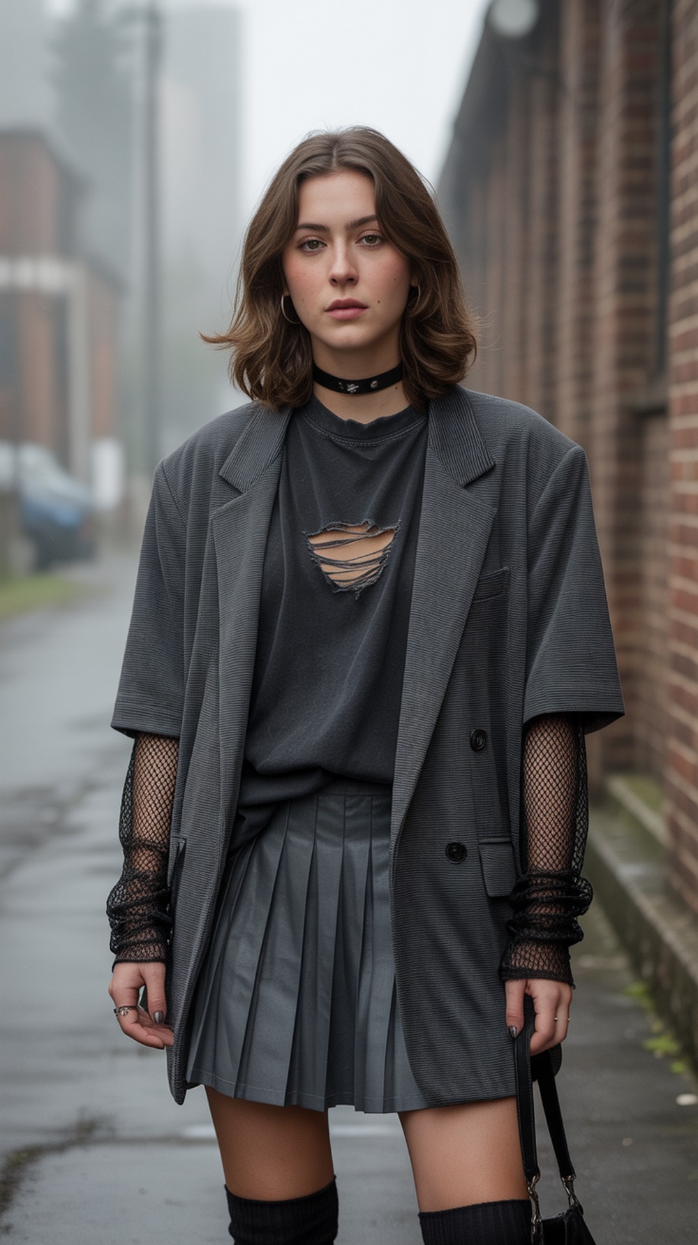 Soft Grunge Aura in Gray Layers