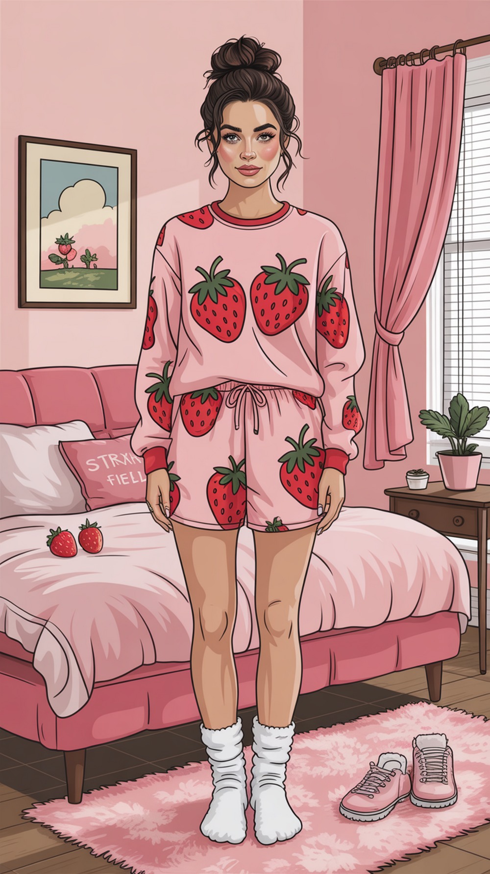 Strawberry Fields Graphic Lounge Set