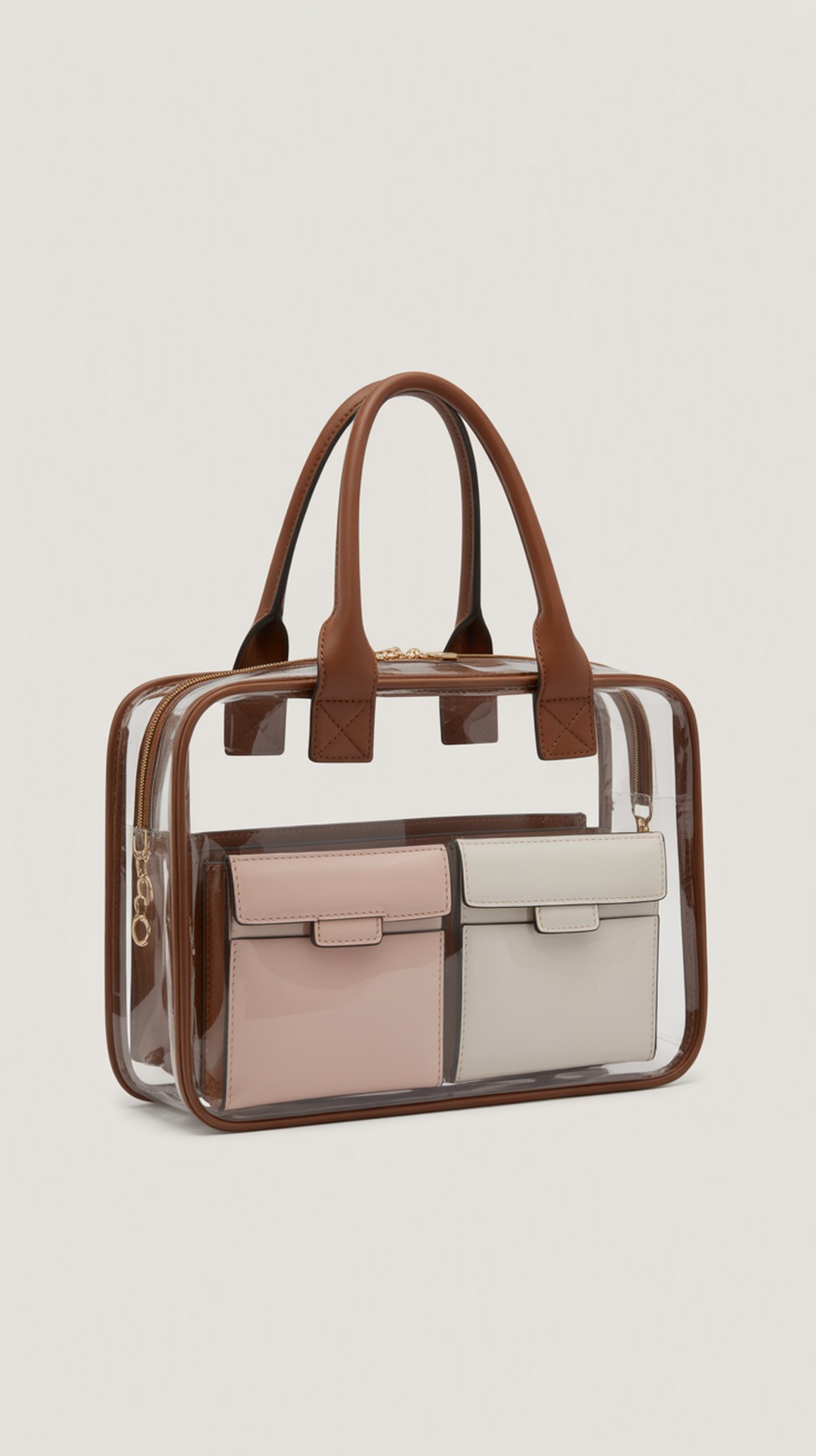 Structured Clear Compartment Bag