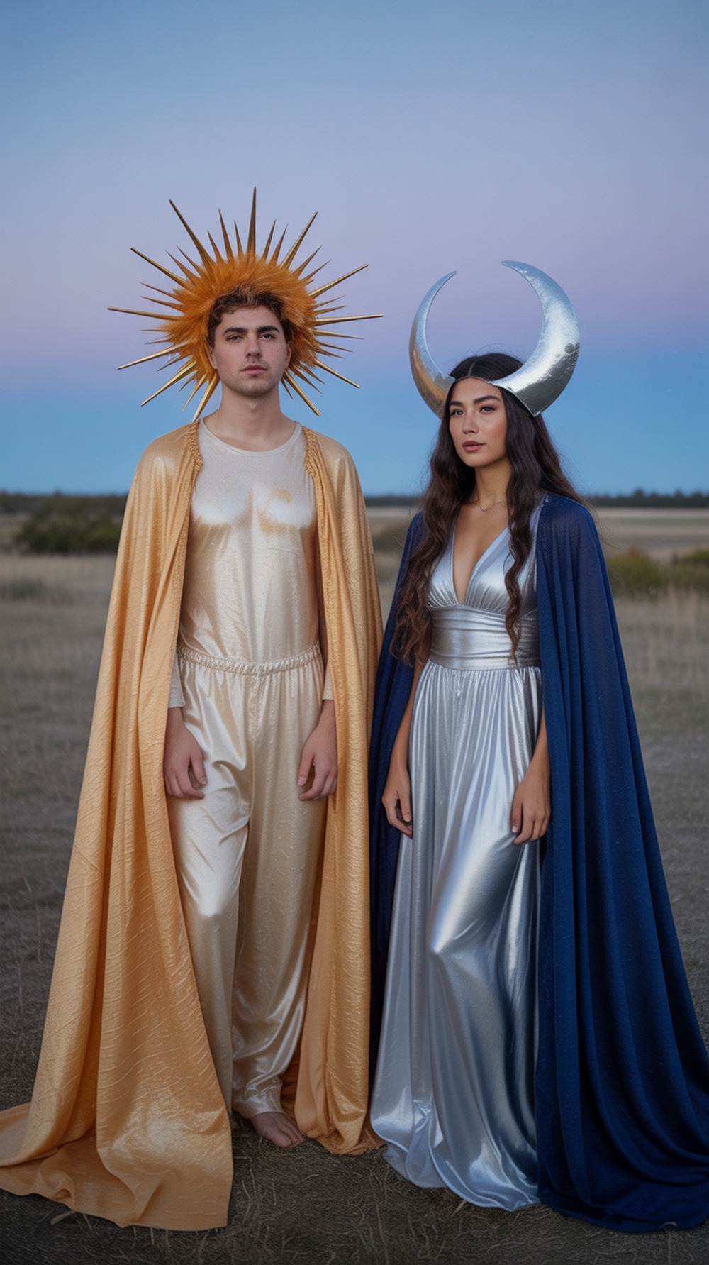 Sun and Moon Couples Halloween Costume