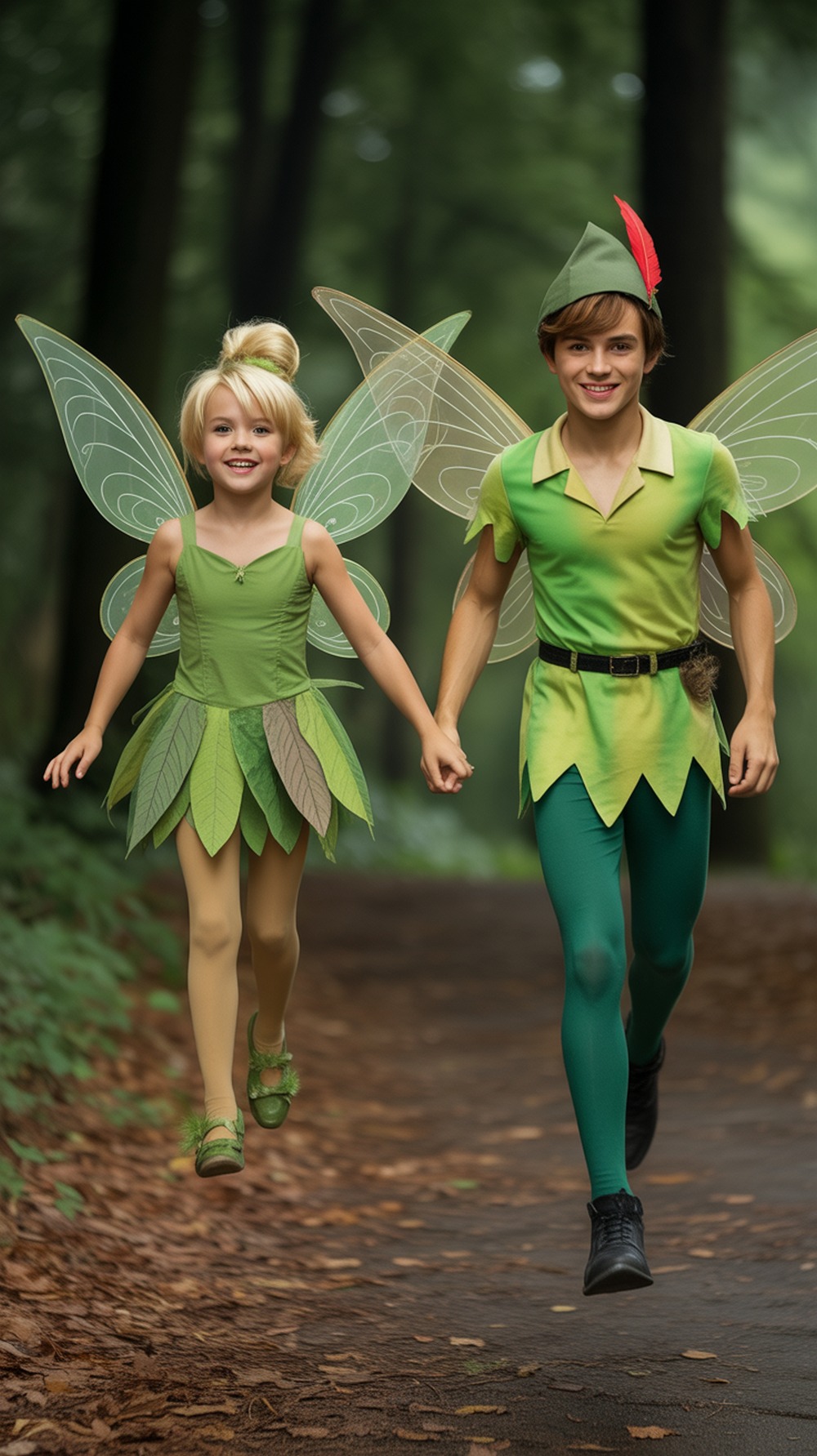 Tinkerbell and Peter Pan Halloween Costume
