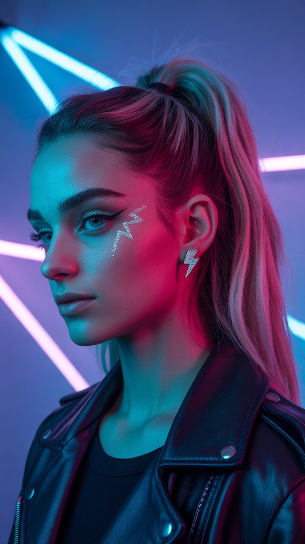 Tiny Lightning Bolt Stud Earrings