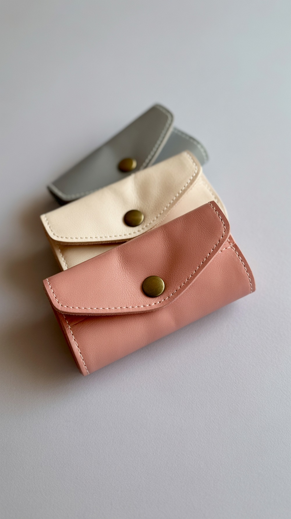 Tiny Snap Button Makeup Clutch