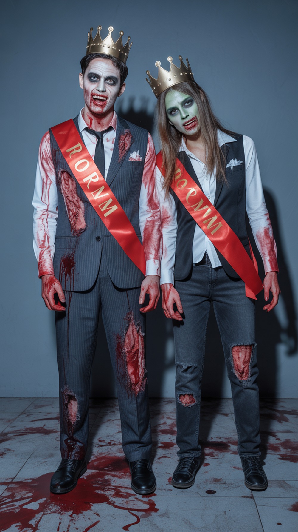 Zombie Prom King and Queen Halloween Costume
