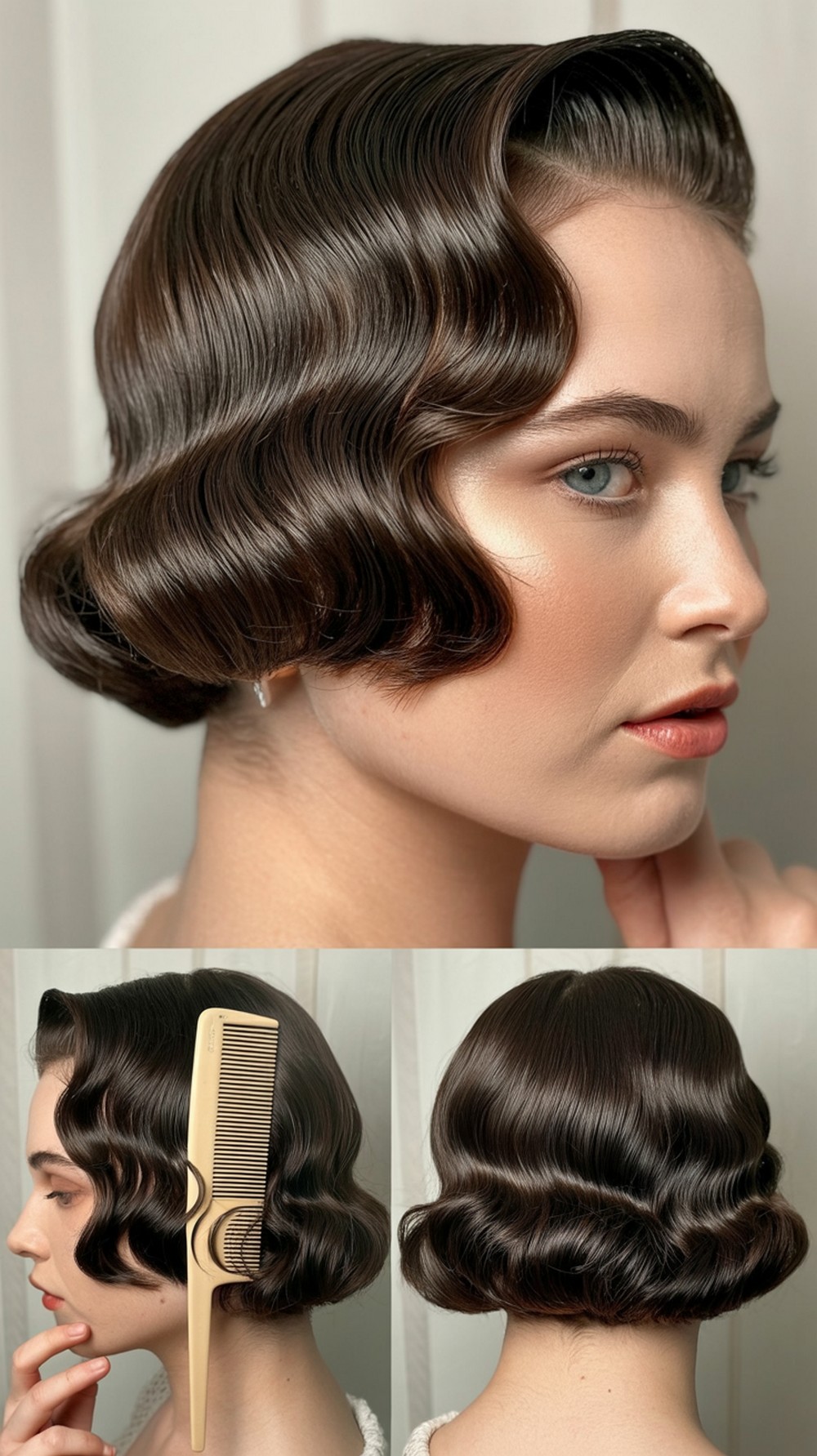 Classic Finger Waves Formal Hairstyle