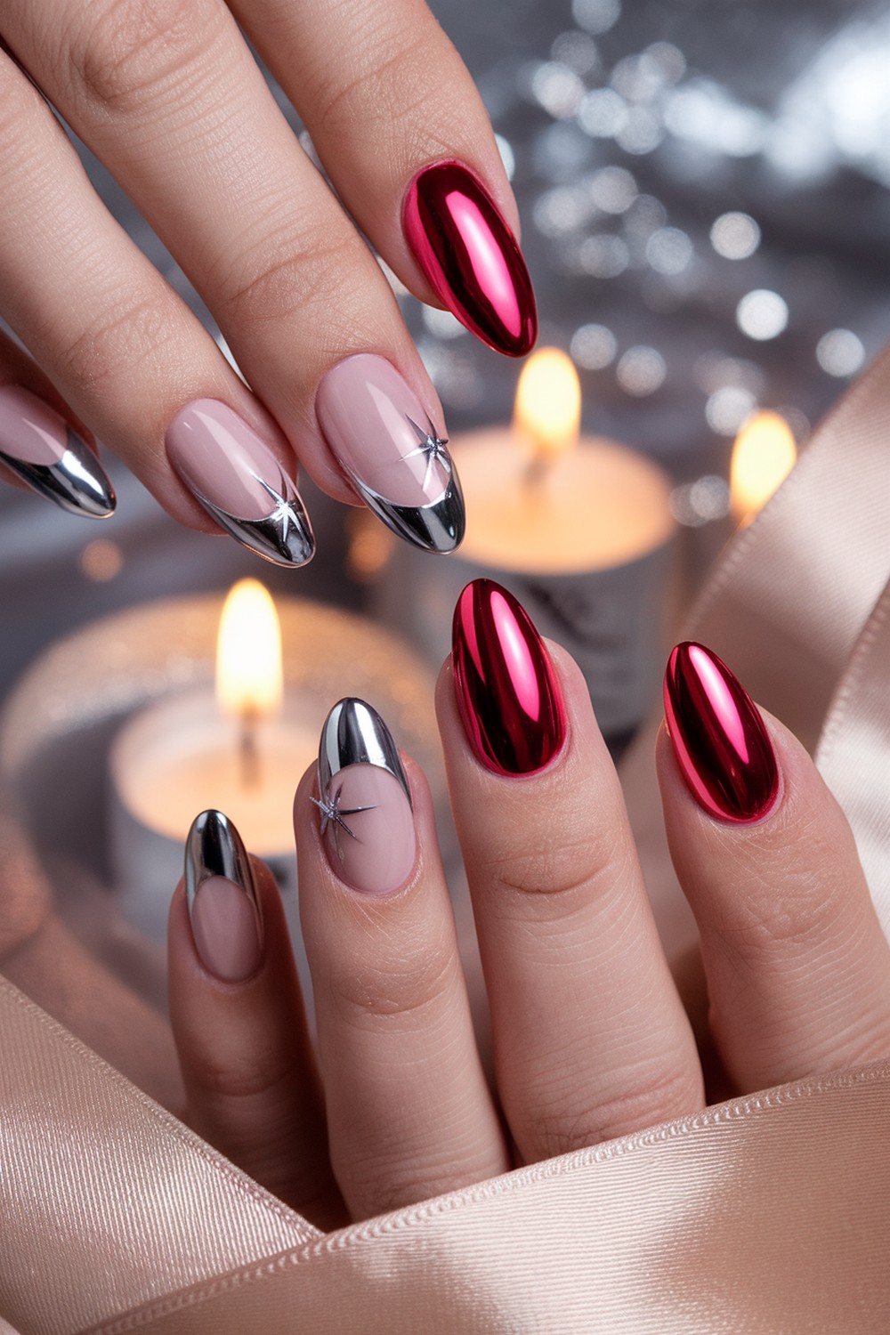 Cranberry Chrome Crescent