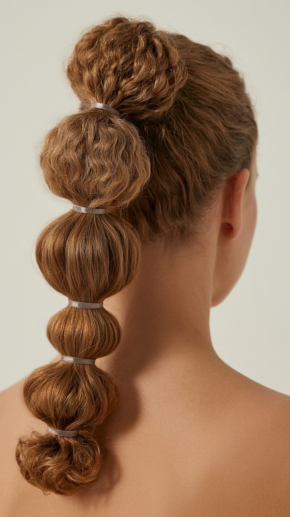 Curly Bubble Pony Prom Hairstyle