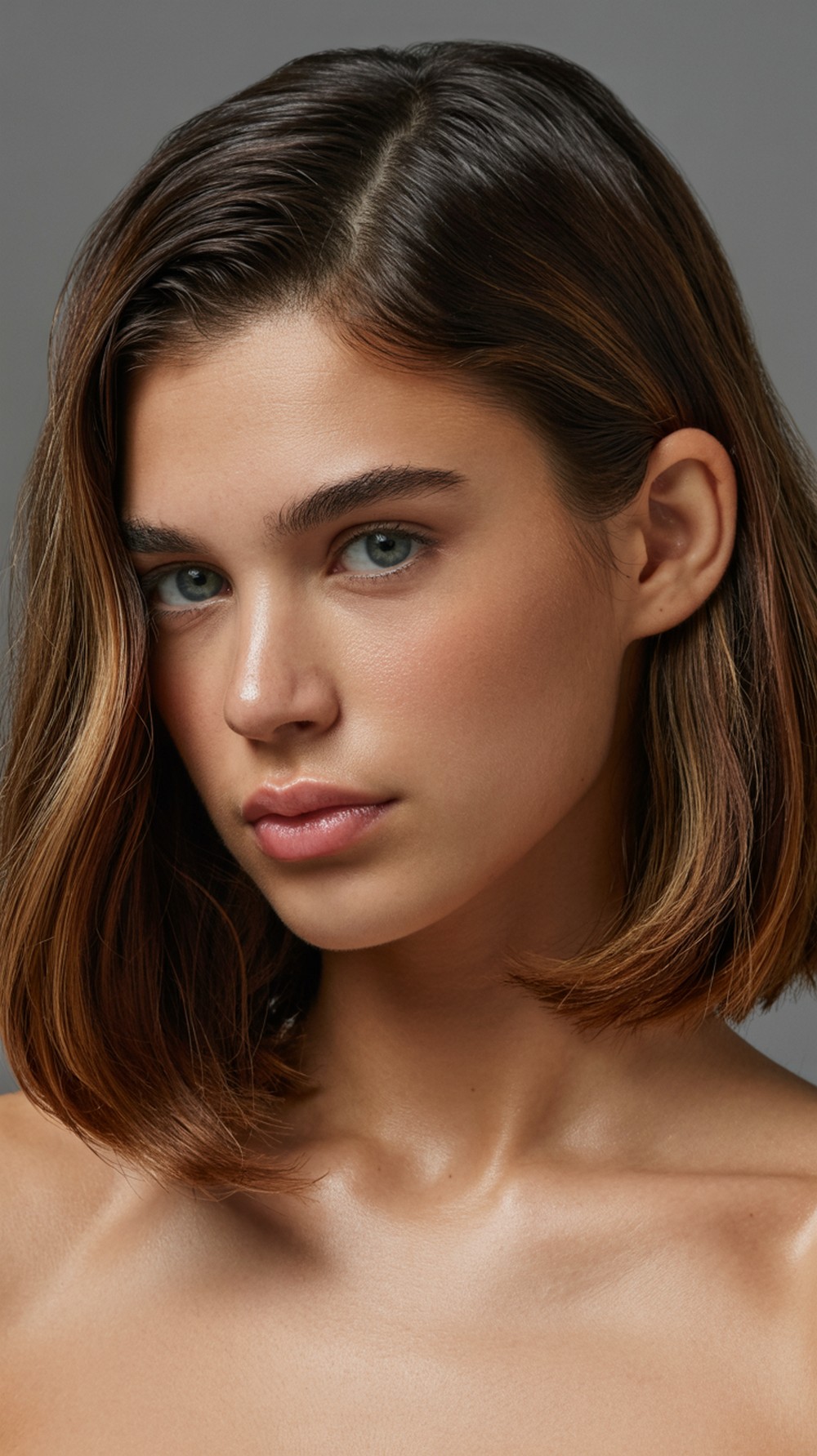 Deep Side Part Hairstyle