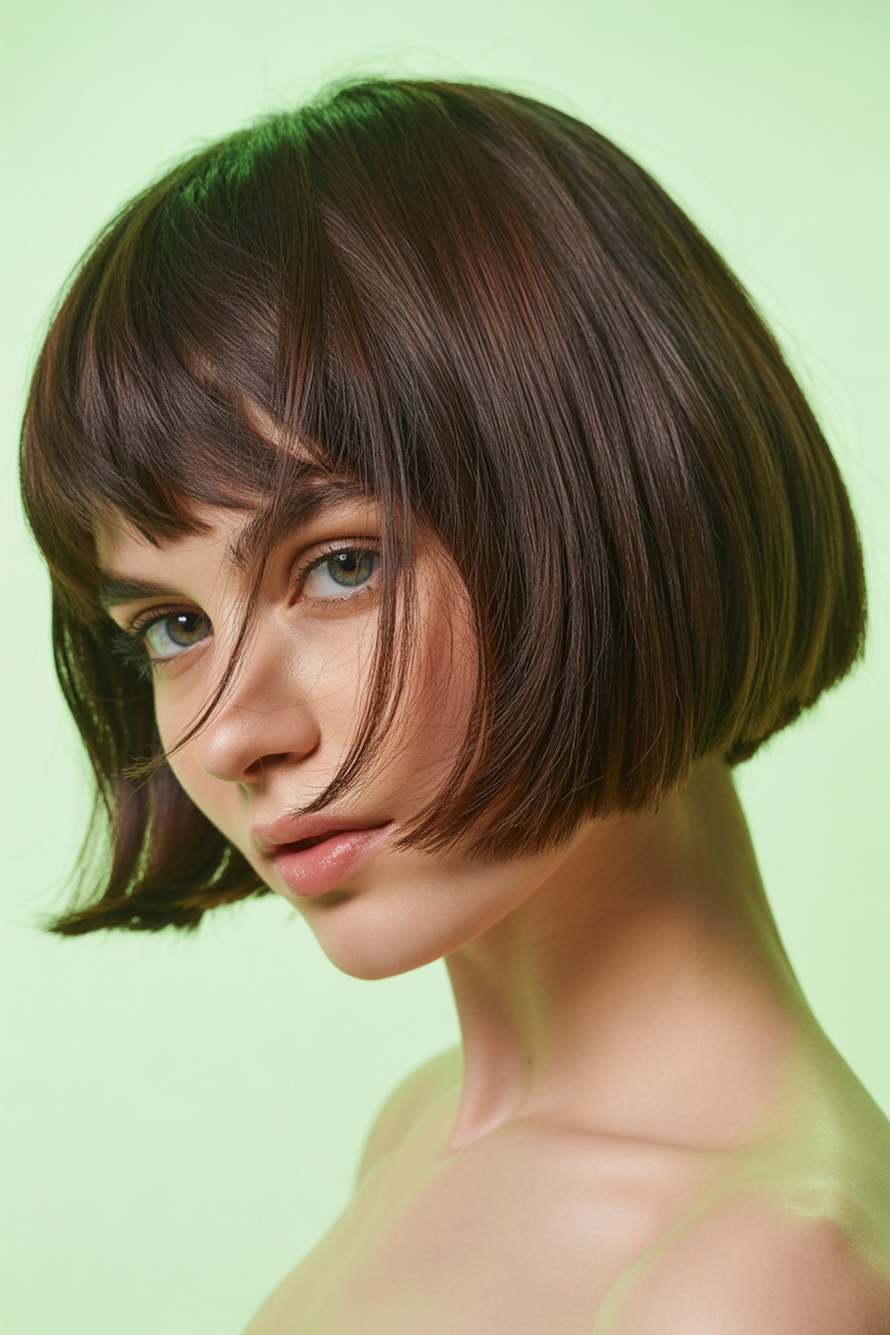 Fine Hair Lift Short Bob with Wispy Bangs