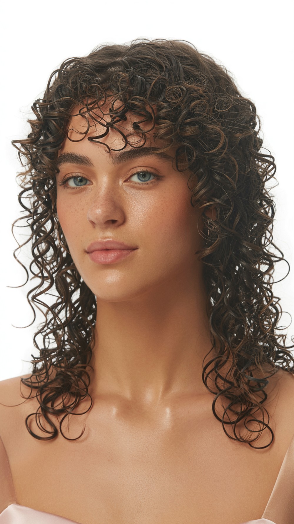 Glass Shine Defined Curls Prom Hairstyle