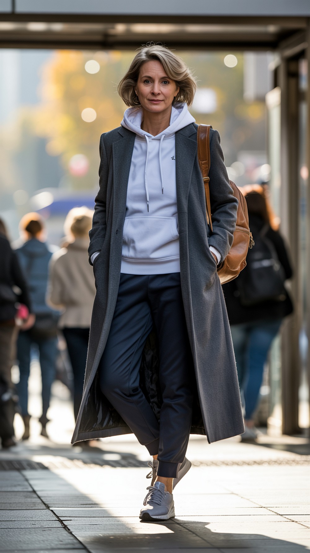 Hoodie + Long Coat + Joggers