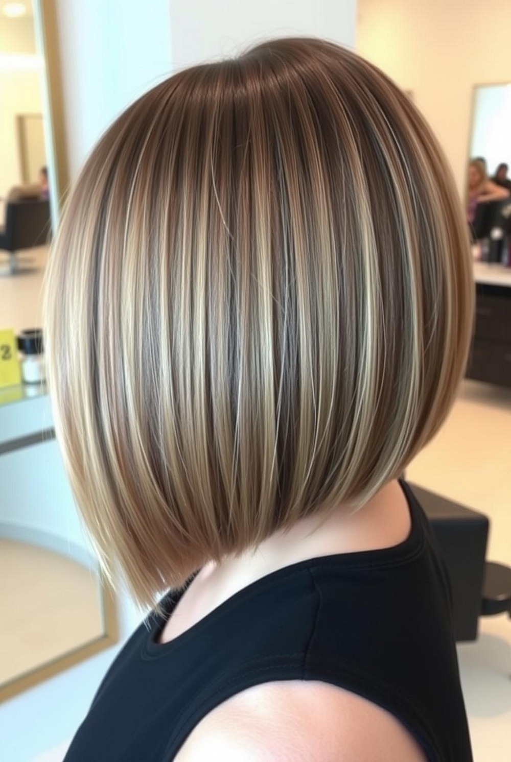 Italian bob hairstyle for fine hair fullness