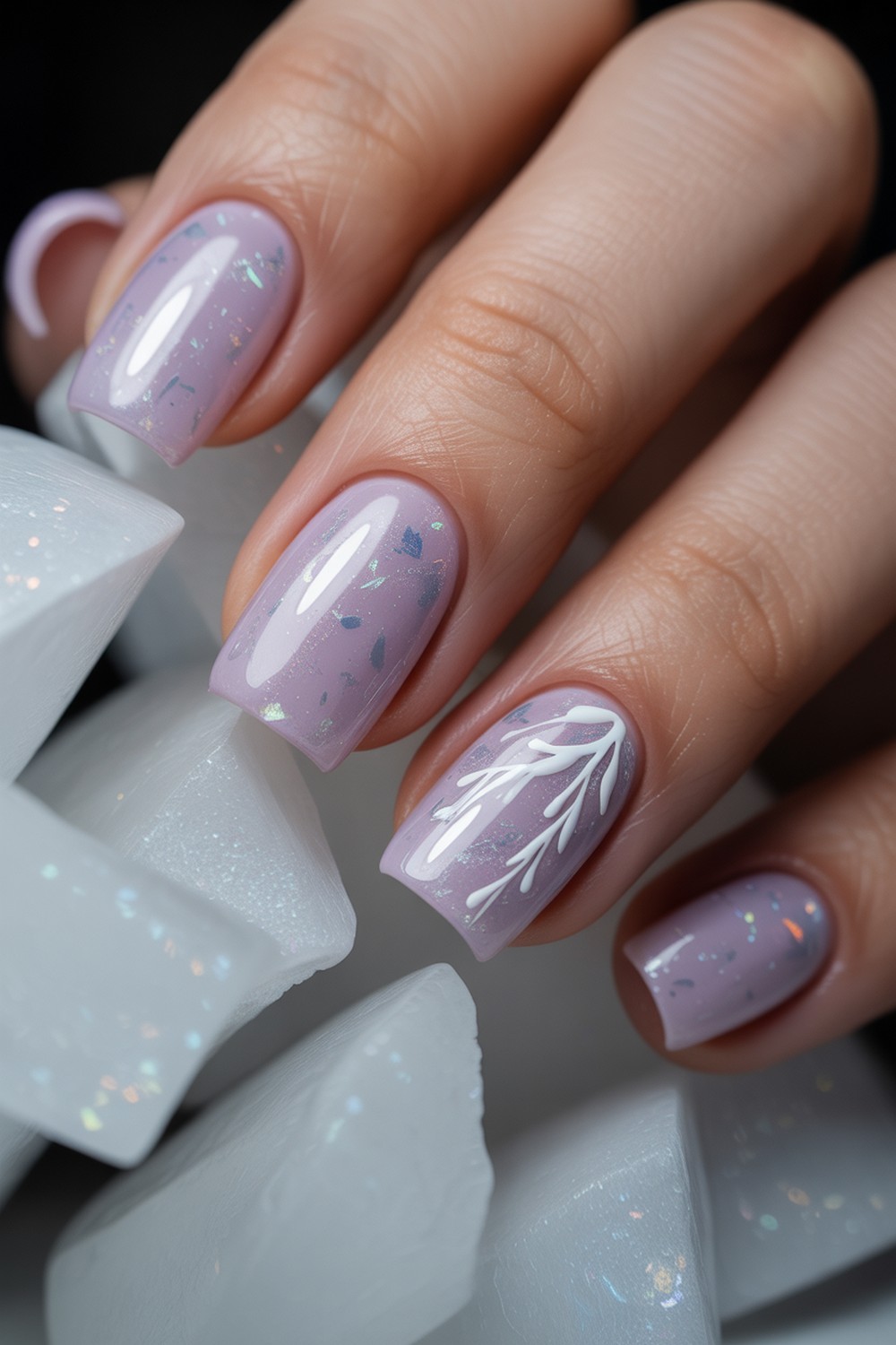 Lilac Holographic Flurry