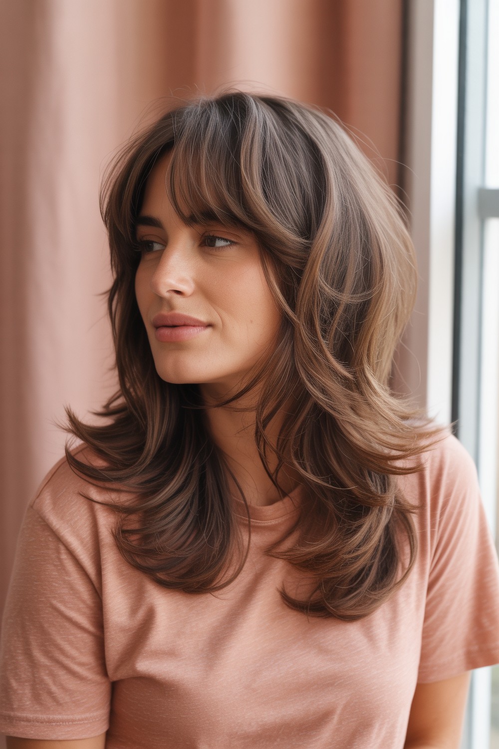Long Shag Lite Airy Fringe with Soft Layers Hairstyles
