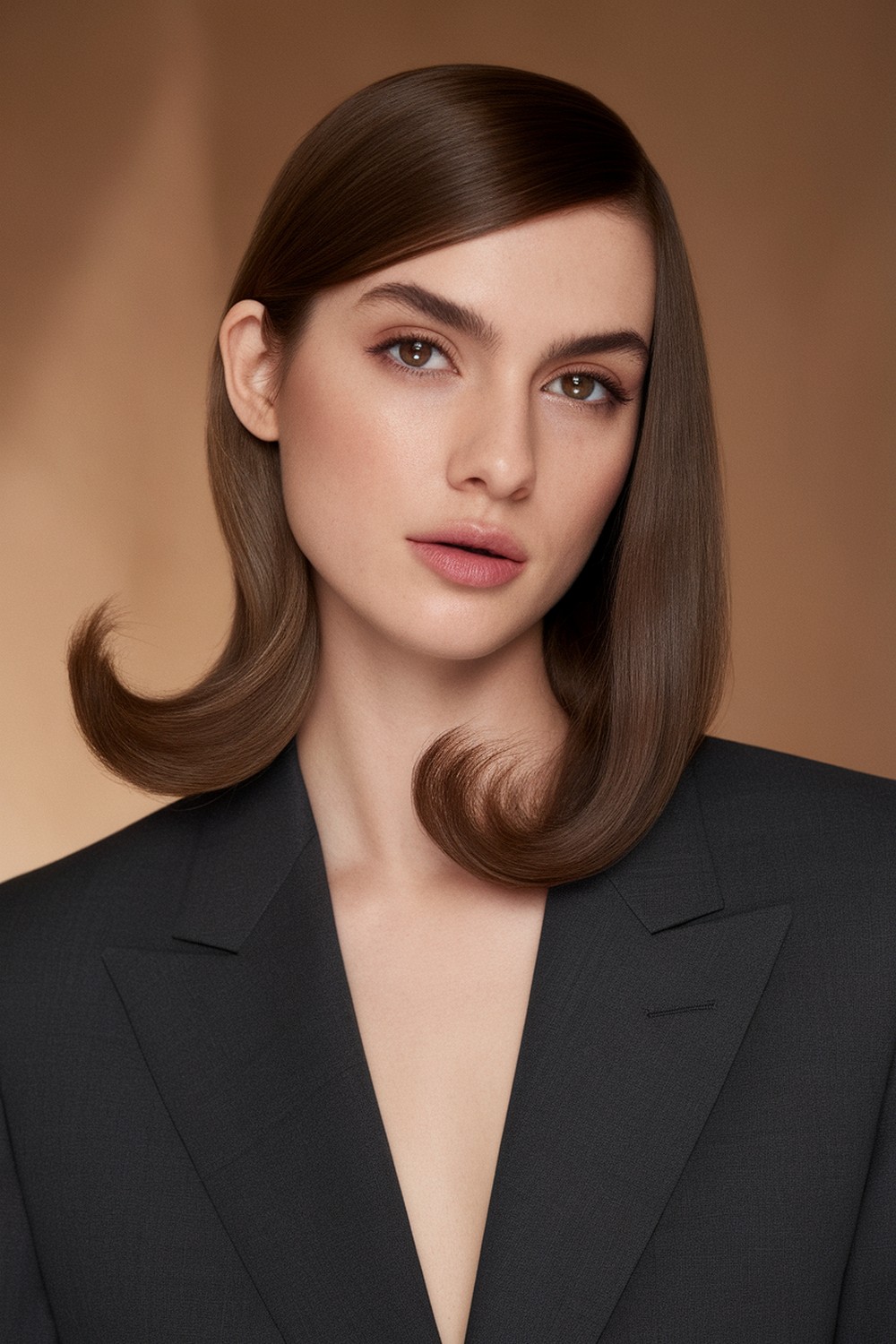 Long Shag with Center Part and Face Framing Layers