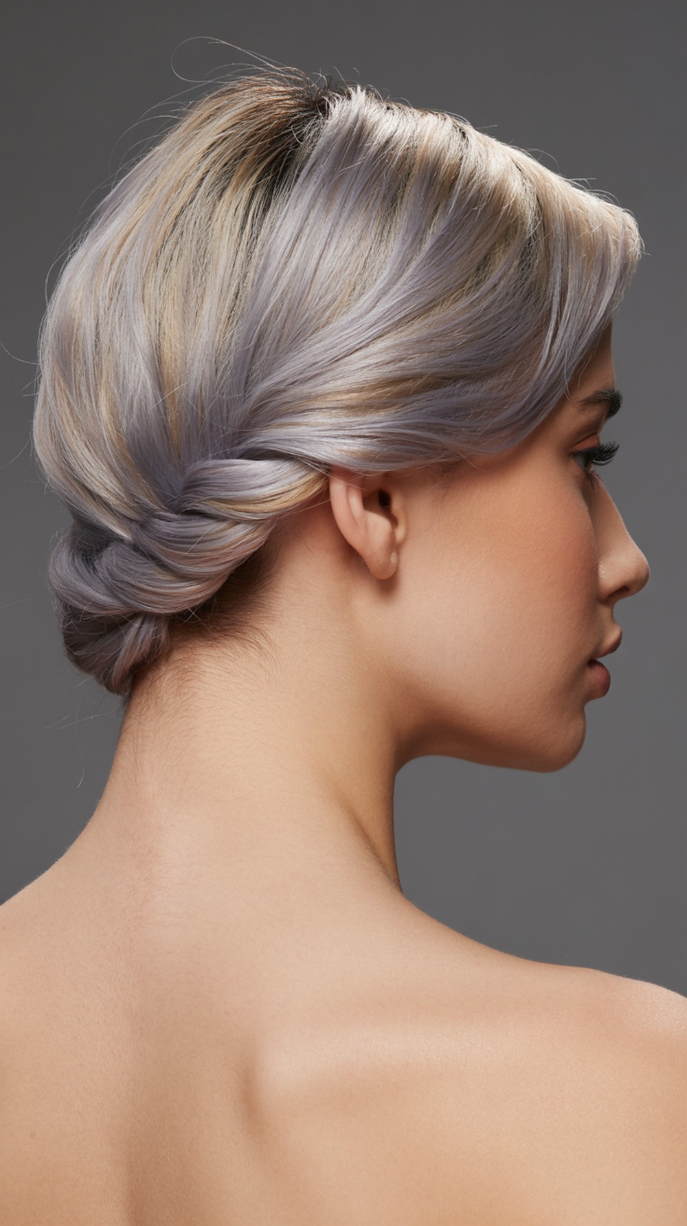 Low Nape Twist Illusion Formal Hairstyle