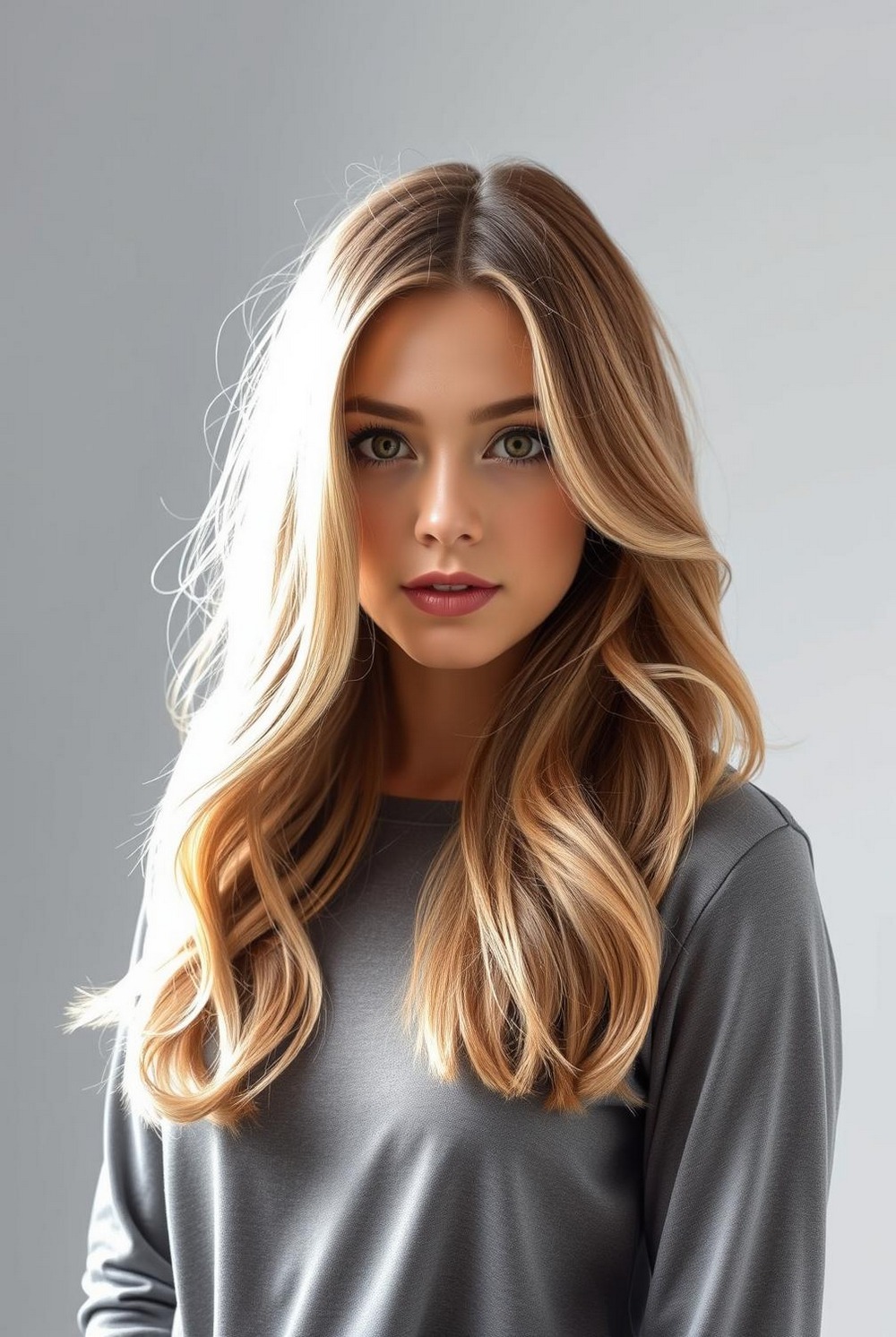 Medium Length Butterfly Layers with Soft Curtain Wings