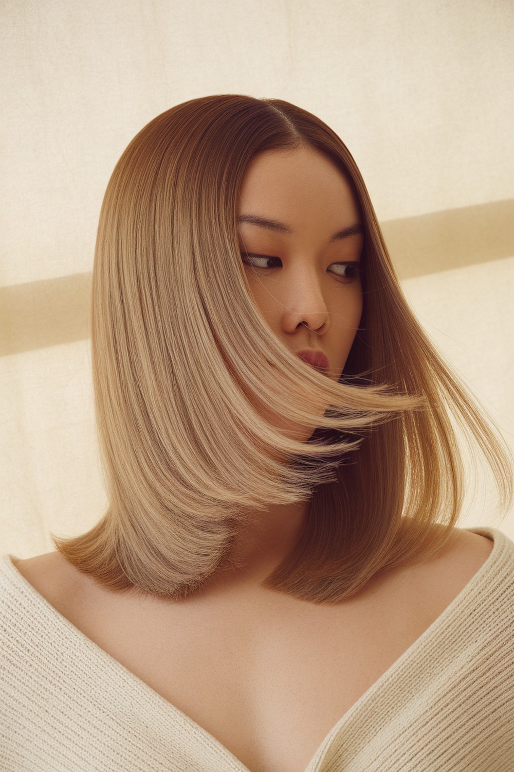 Micro Feathered Ends Lob for Airy Movement