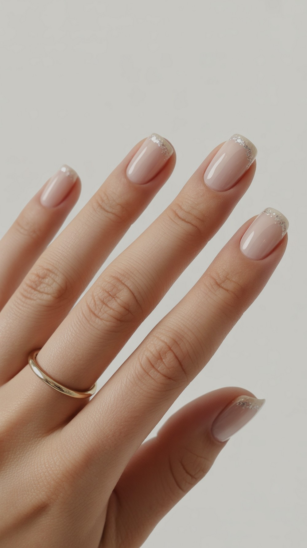 Minimal Micro Aura Chrome & Aura Nails