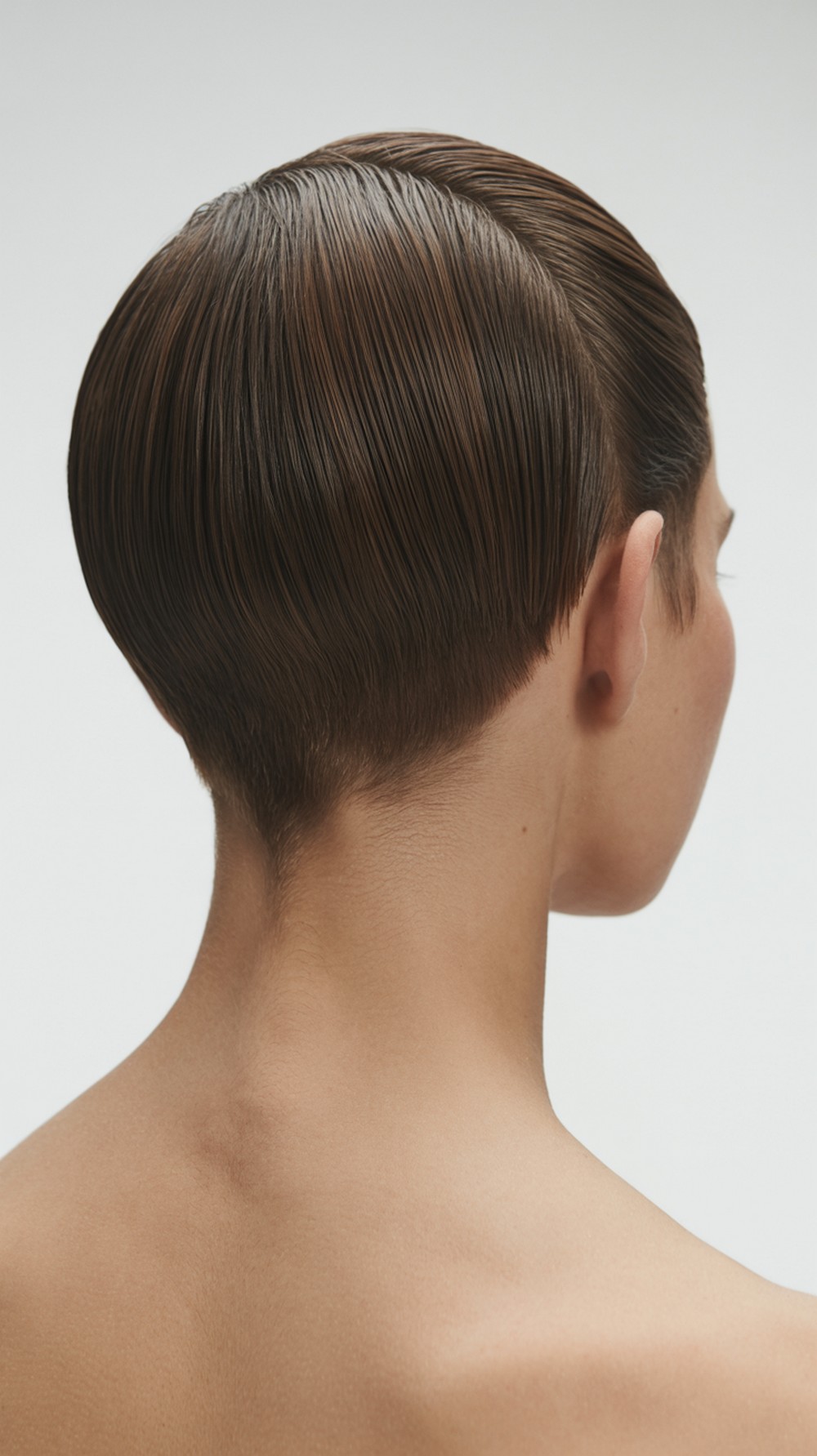 Minimalist Sculpted Shine Formal Hairstyle