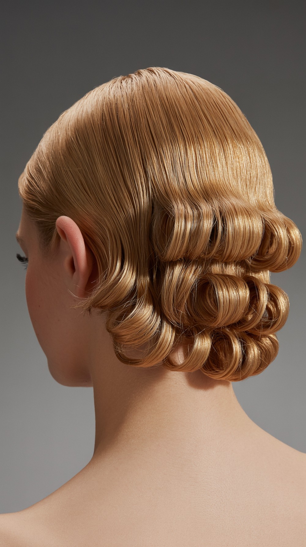 Pinned Curled Ends Formal Hairstyle