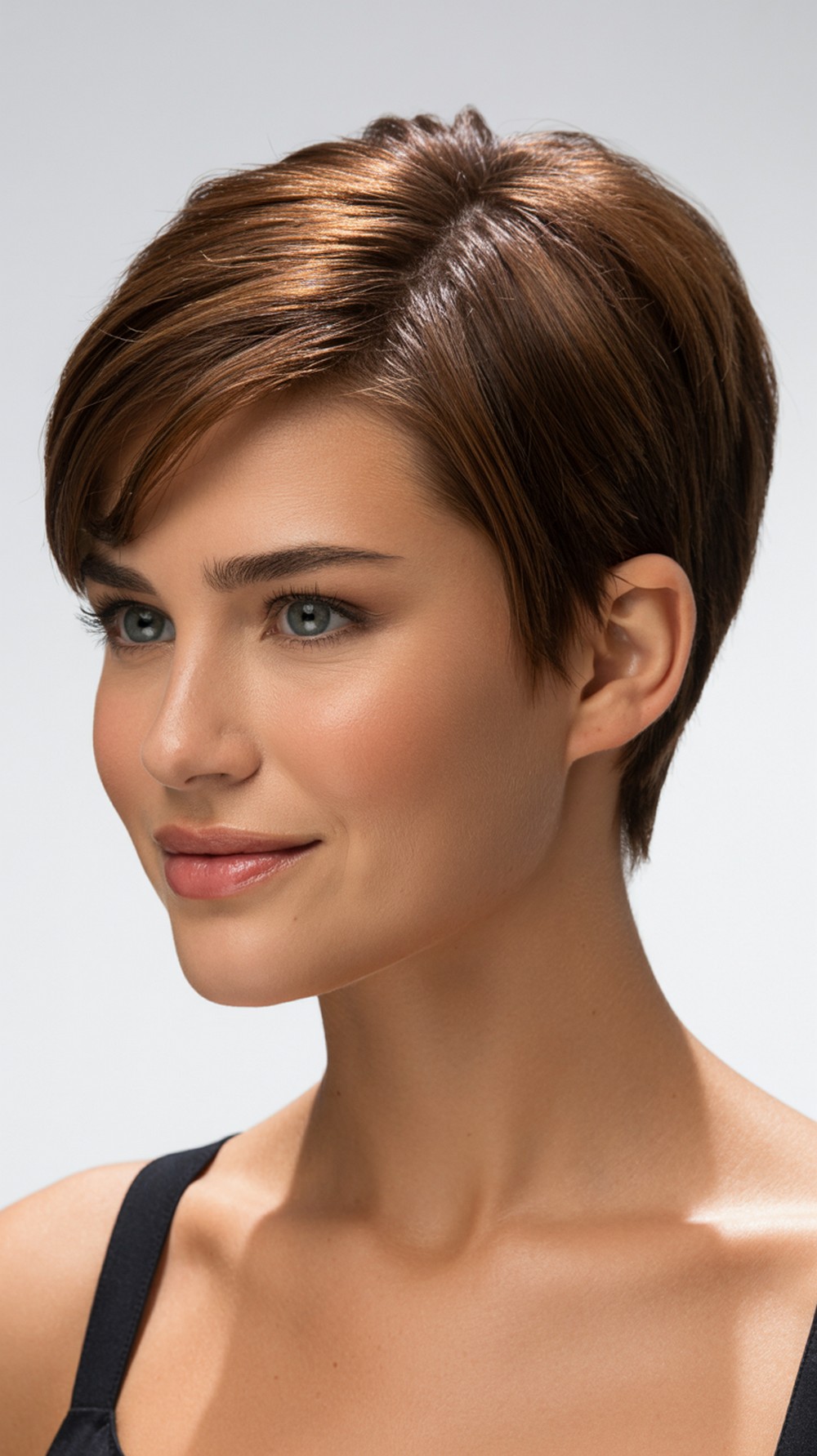 Polished Pixie with Crown Volume Formal Hairstyle