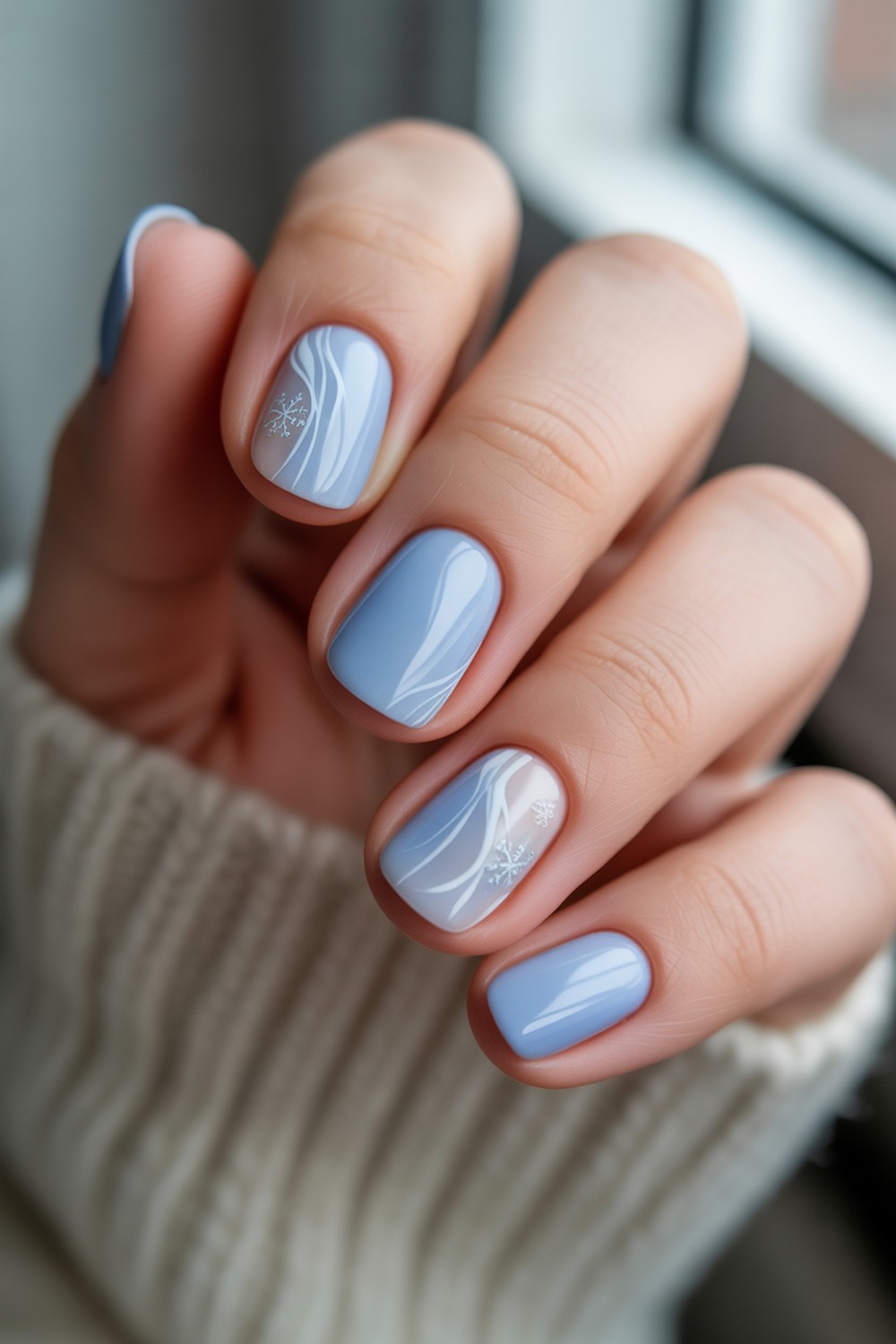 Powder Blue Snow Veil