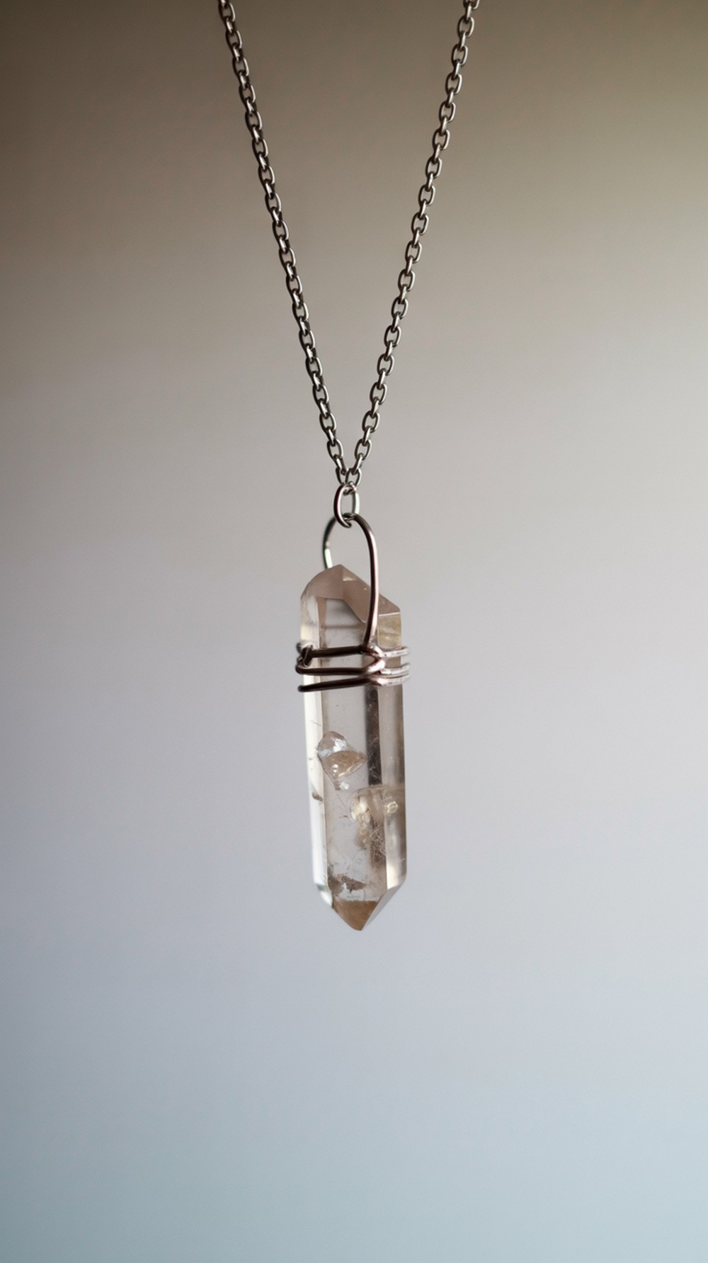 Raw Crystal Point Necklace