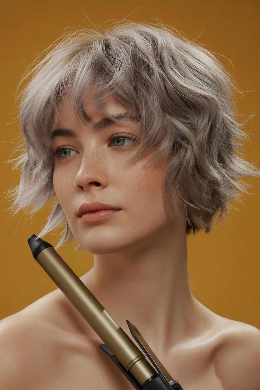 Shaggy Lite Short Bob with Wispy Bangs