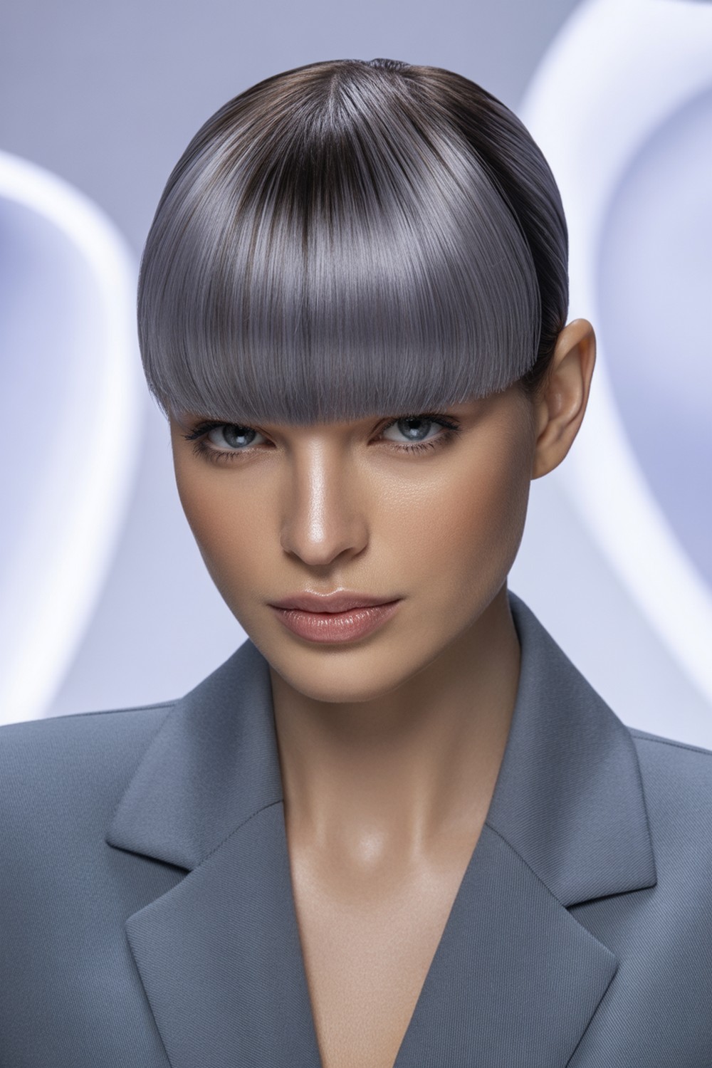 Sleek Glam Blowout with Tucked Finish