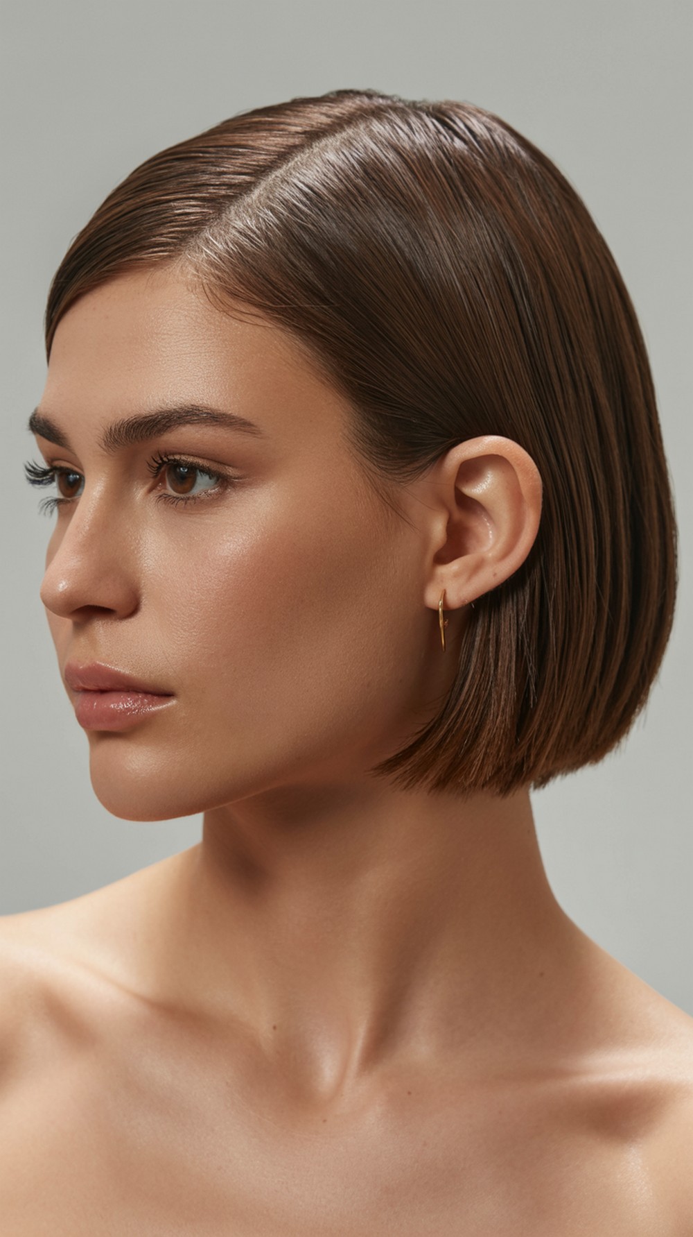 Sleek Side Part Bob Formal Hairstyle