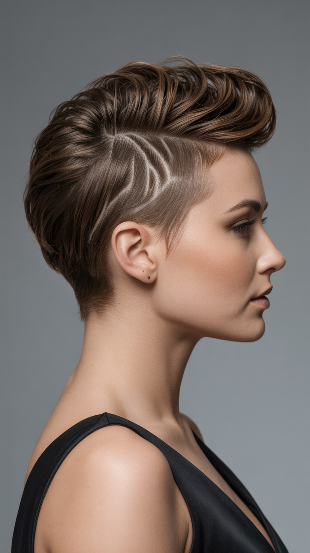Subtle Faux Hawk Contour Formal Hairstyle