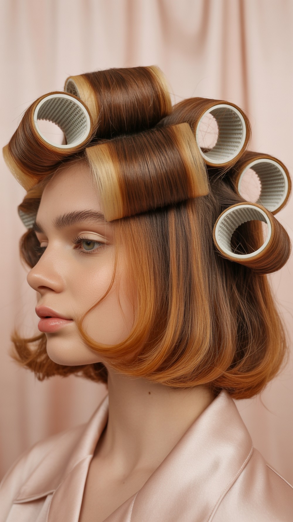 Airy Heatless Roller Flip Bob