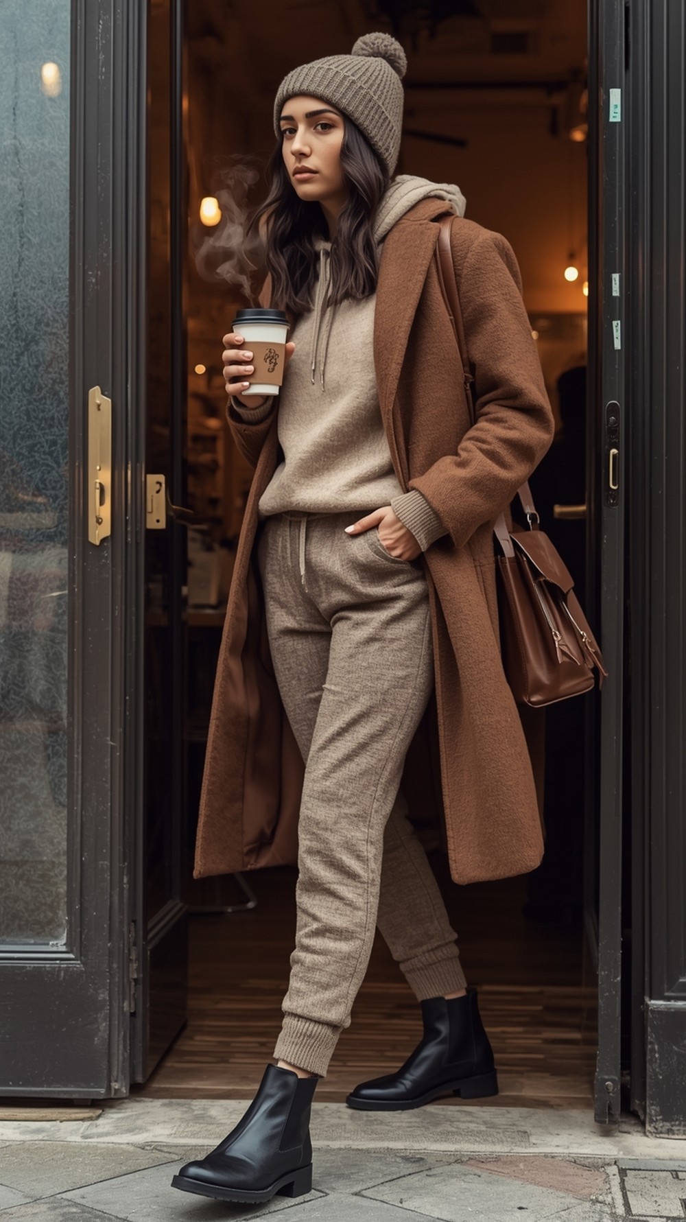 Cashmere Hoodie Set Comfort