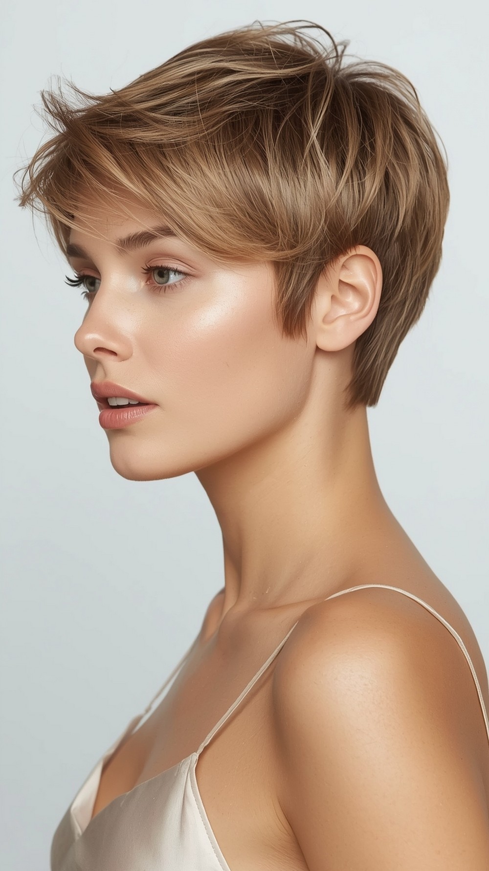 Crown Micro Layers Pixie With Wispy Fringe