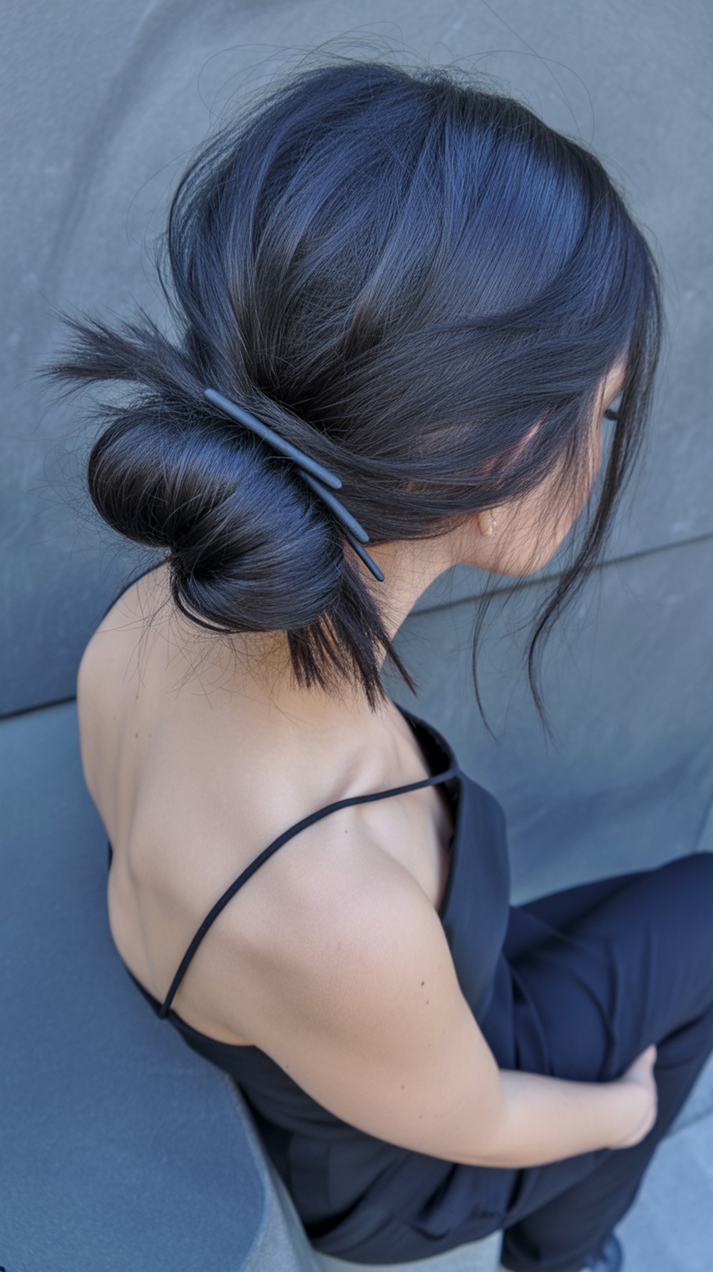 French Pin Twist Bun