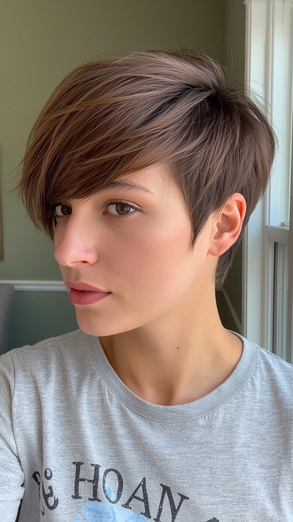 Grown Out Edgy Pixie With Wispy Fringe