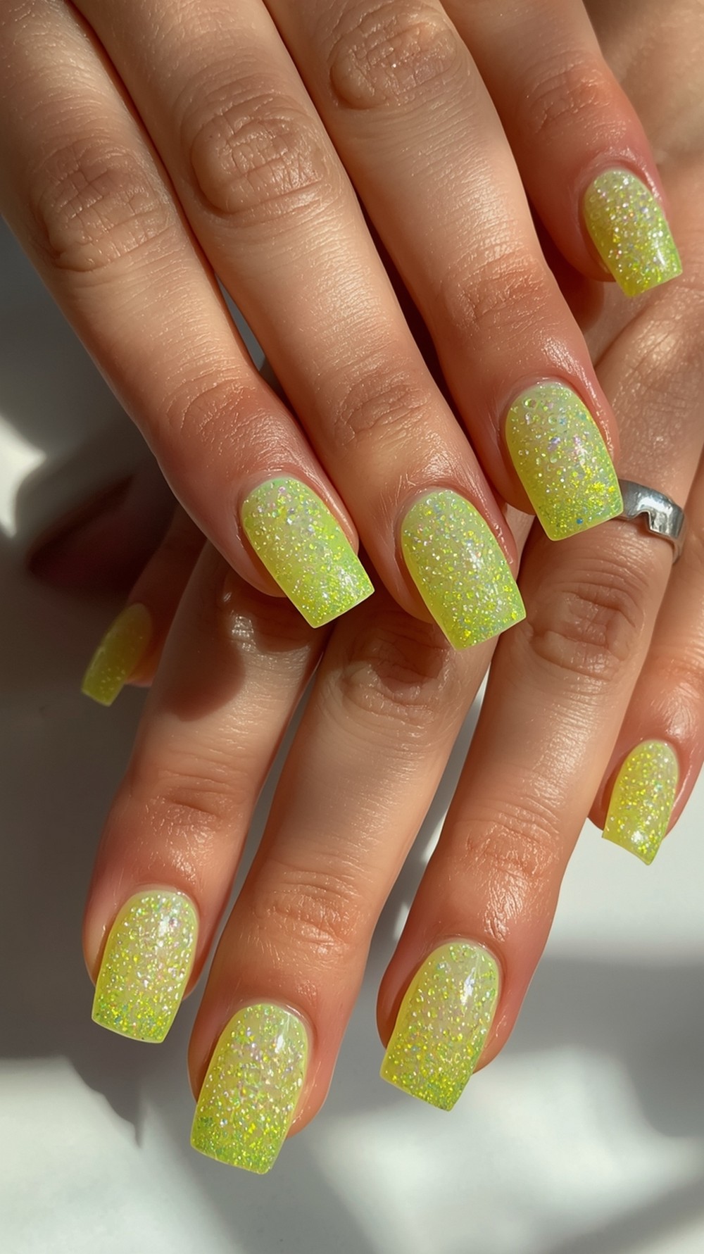 Lime Sparkle Sheers