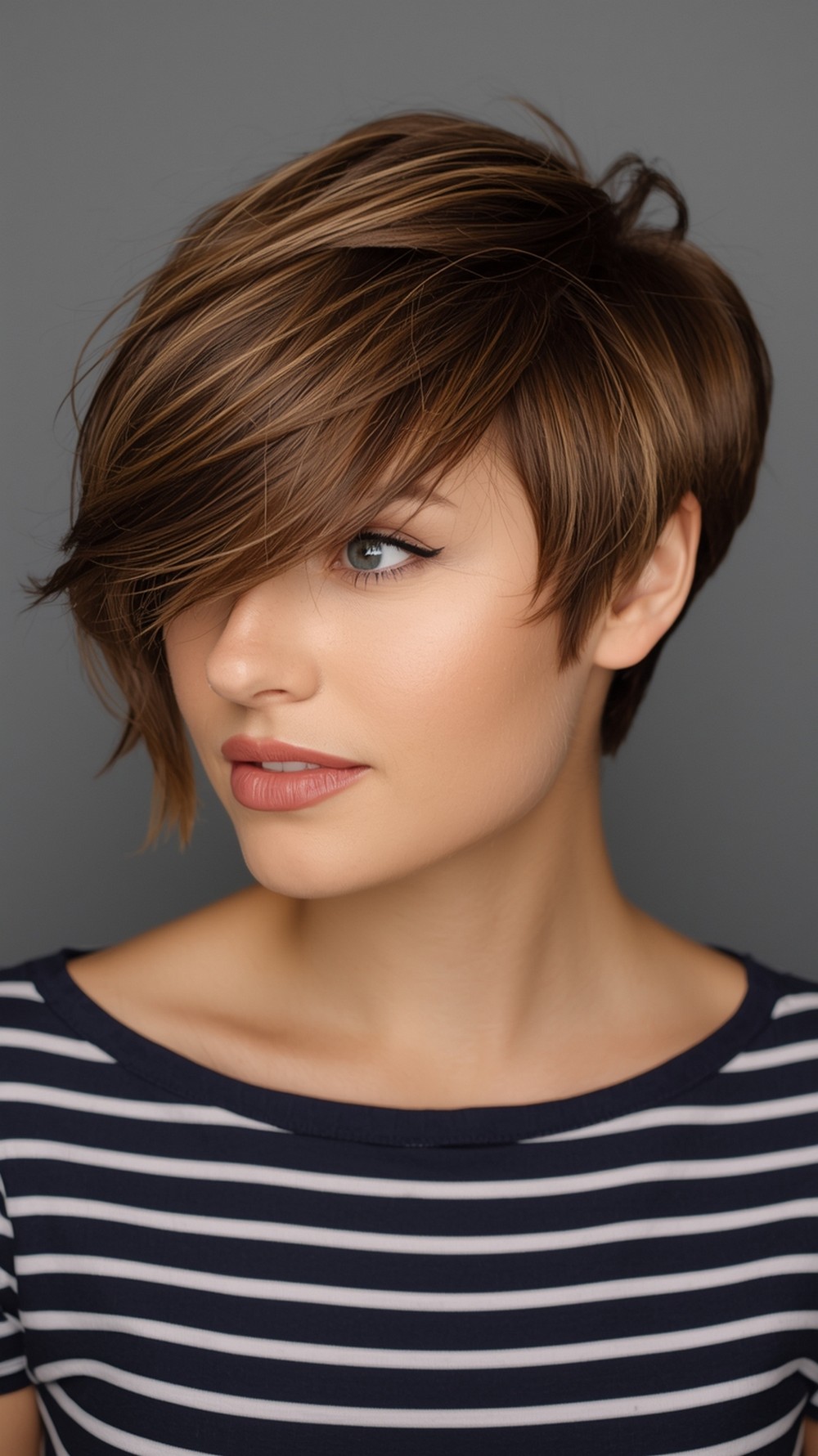 Lived In Side Sweep Pixie With Wispy Fringe